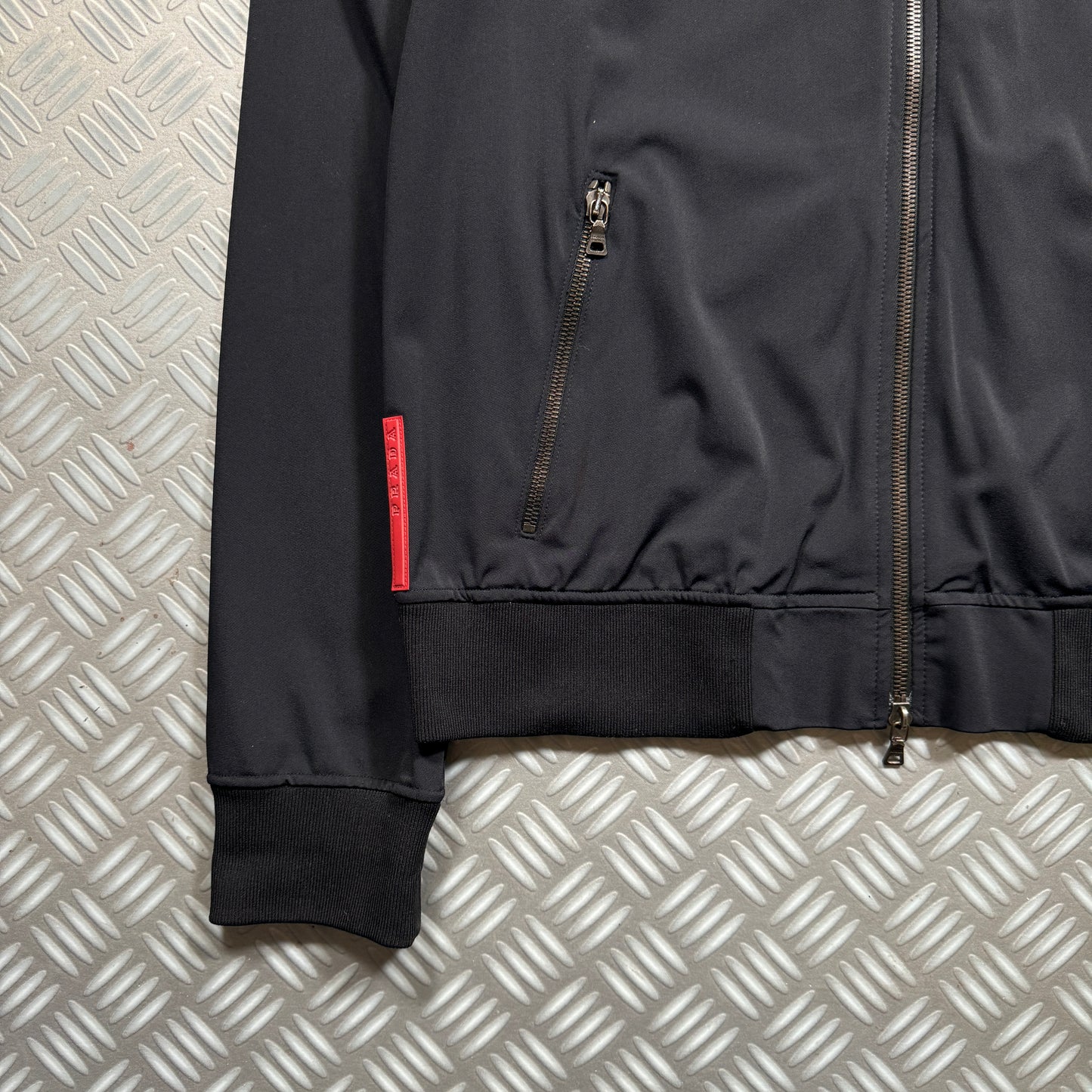 Early 2000's Prada Sport Midnight Navy Track Jacket - Medium