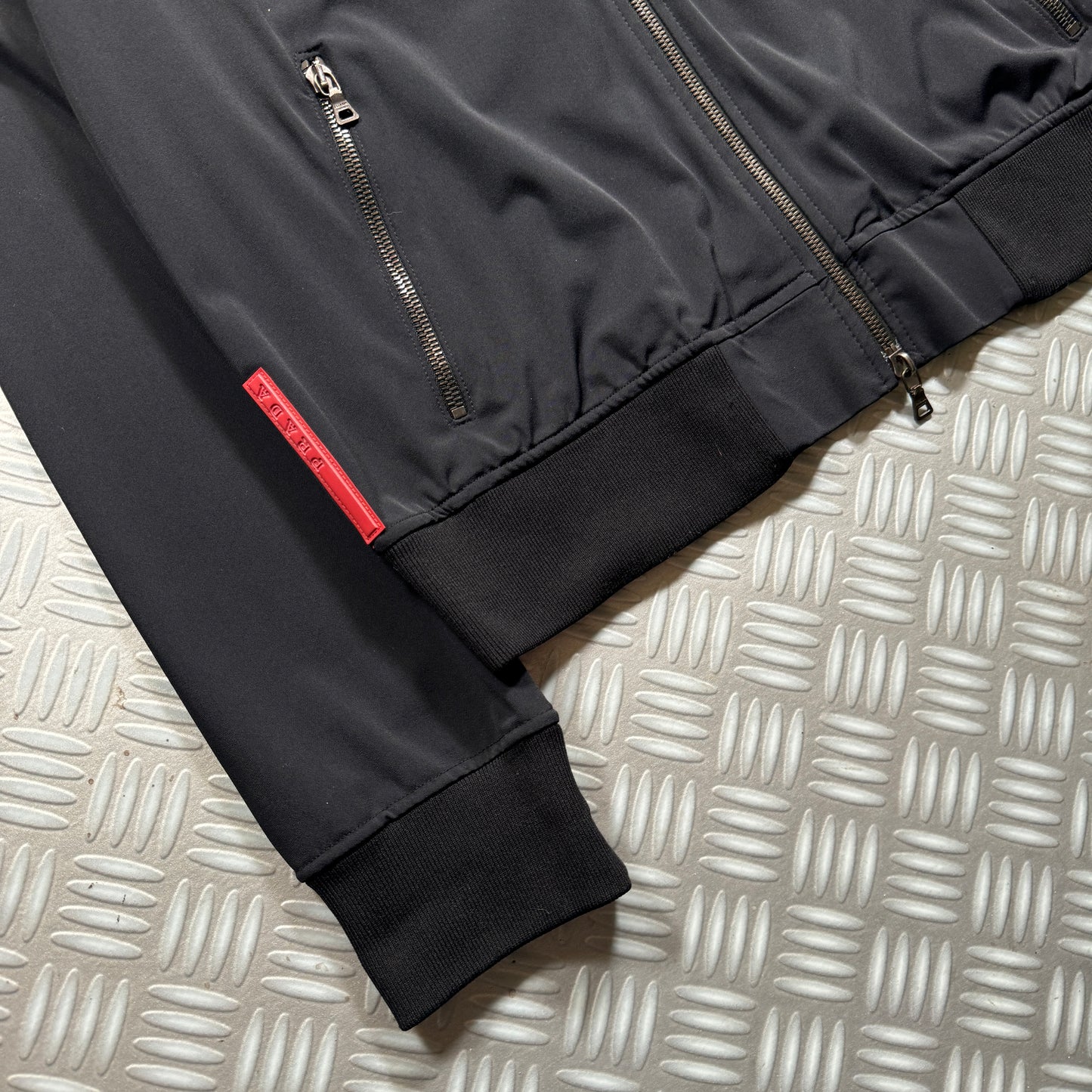 Early 2000's Prada Sport Midnight Navy Track Jacket - Medium