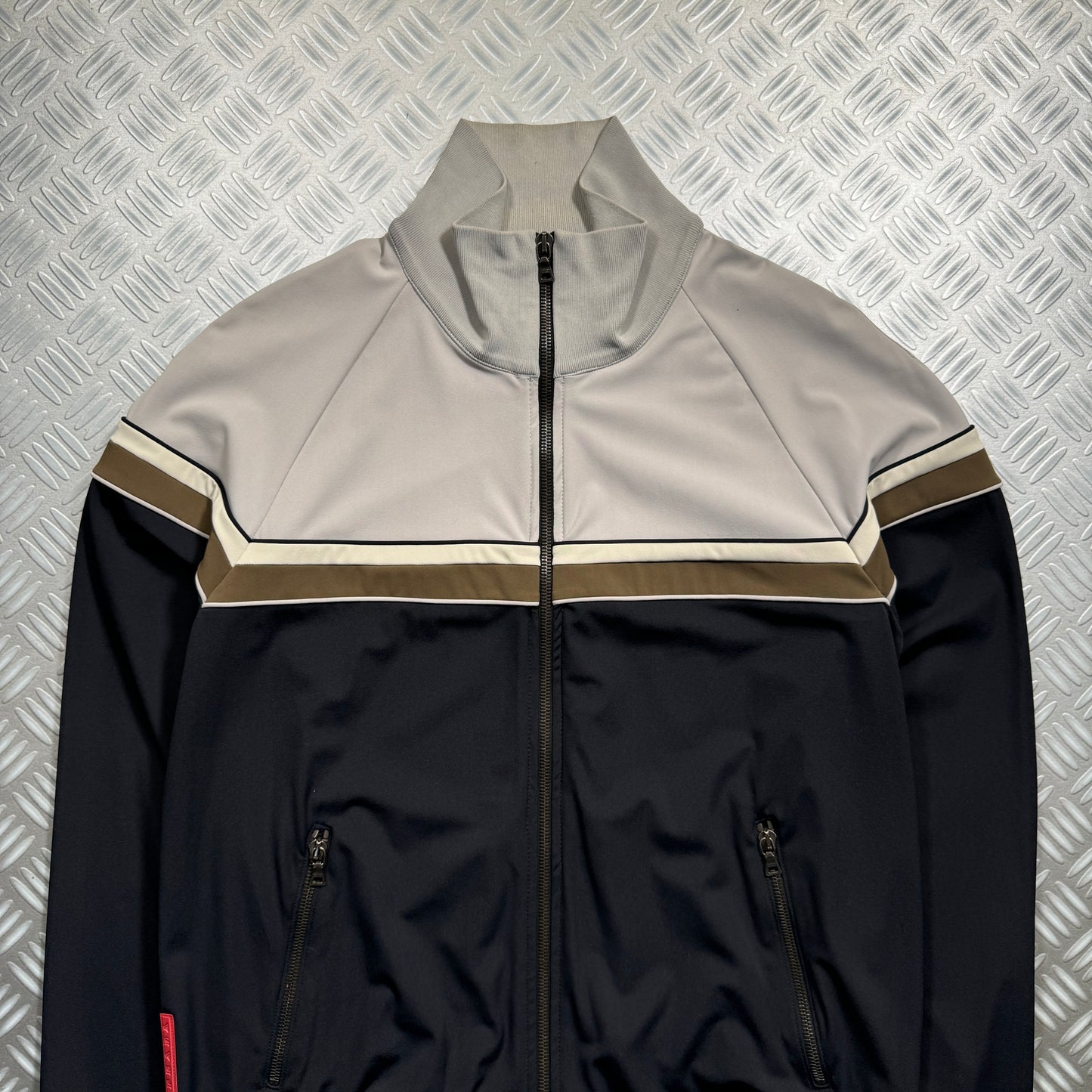 Early 2000's Prada Sport Midnight Navy Track Jacket - Medium