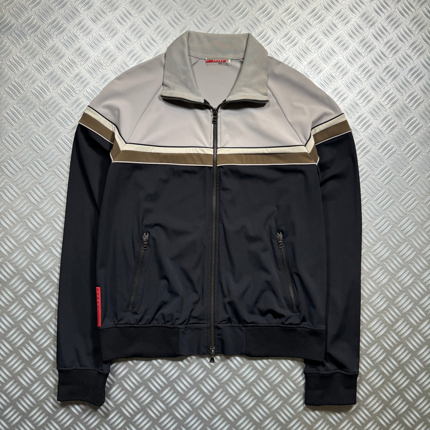 Early 2000's Prada Sport Midnight Navy Track Jacket - Medium