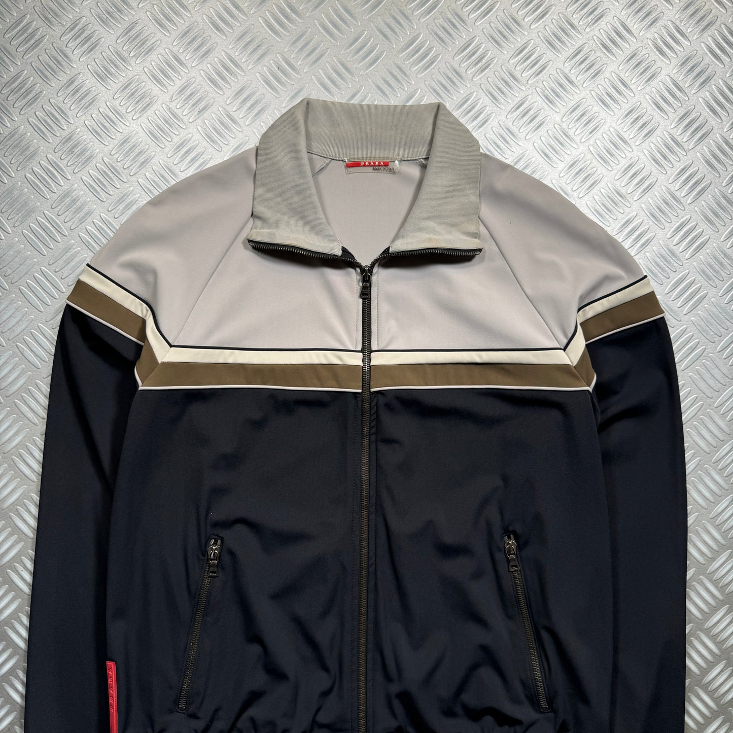 Early 2000's Prada Sport Midnight Navy Track Jacket - Medium