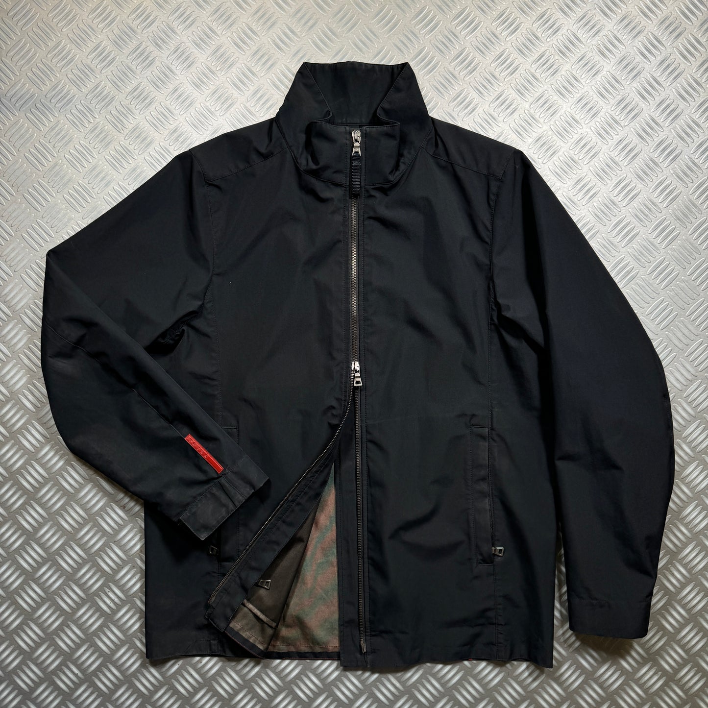 Early 2000's Prada Sport Gore-tex Jet Black Jacket - Large