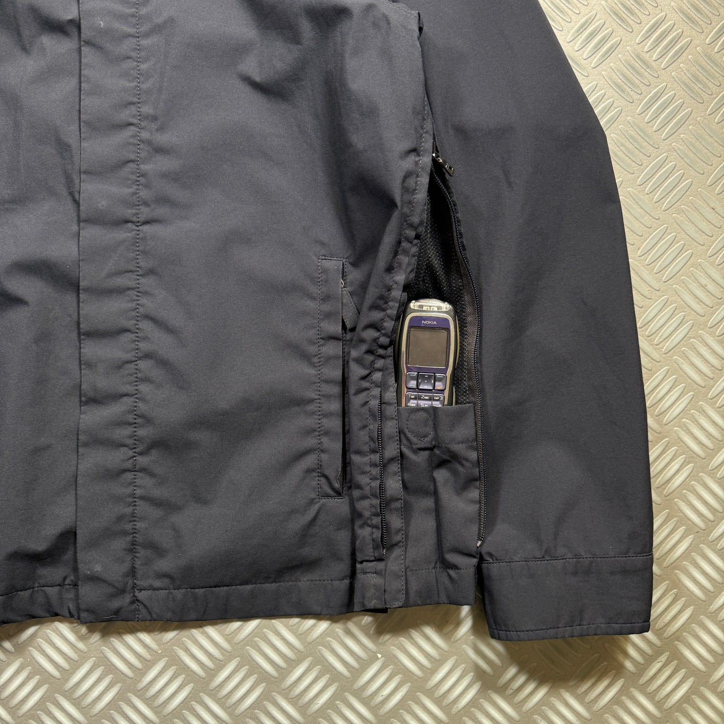 Early 2000's Prada Sport Gore-tex Midnight Navy Stash Pocket Jacket - Large