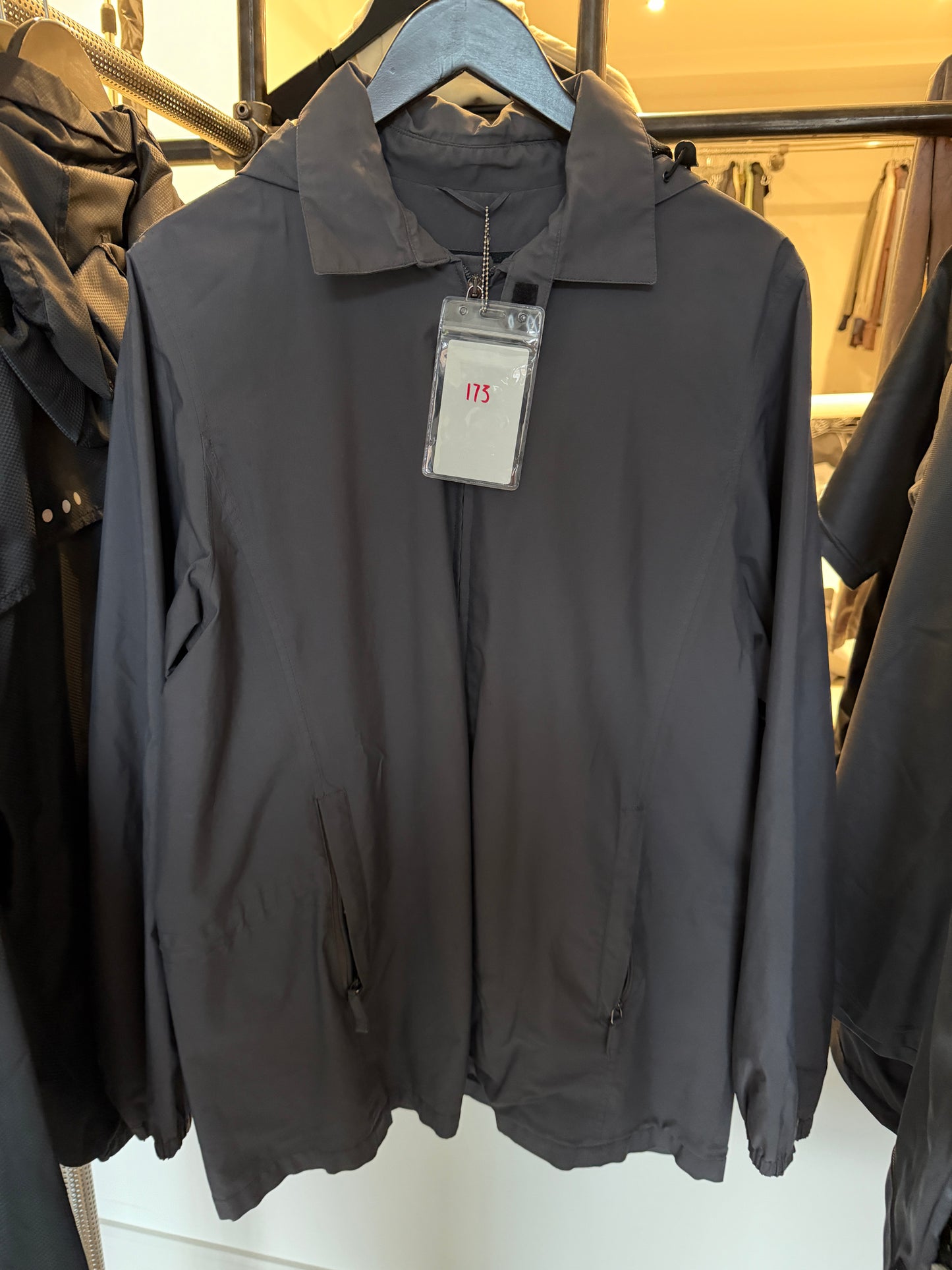 Prada Sport Long Harrington Collared Jacket