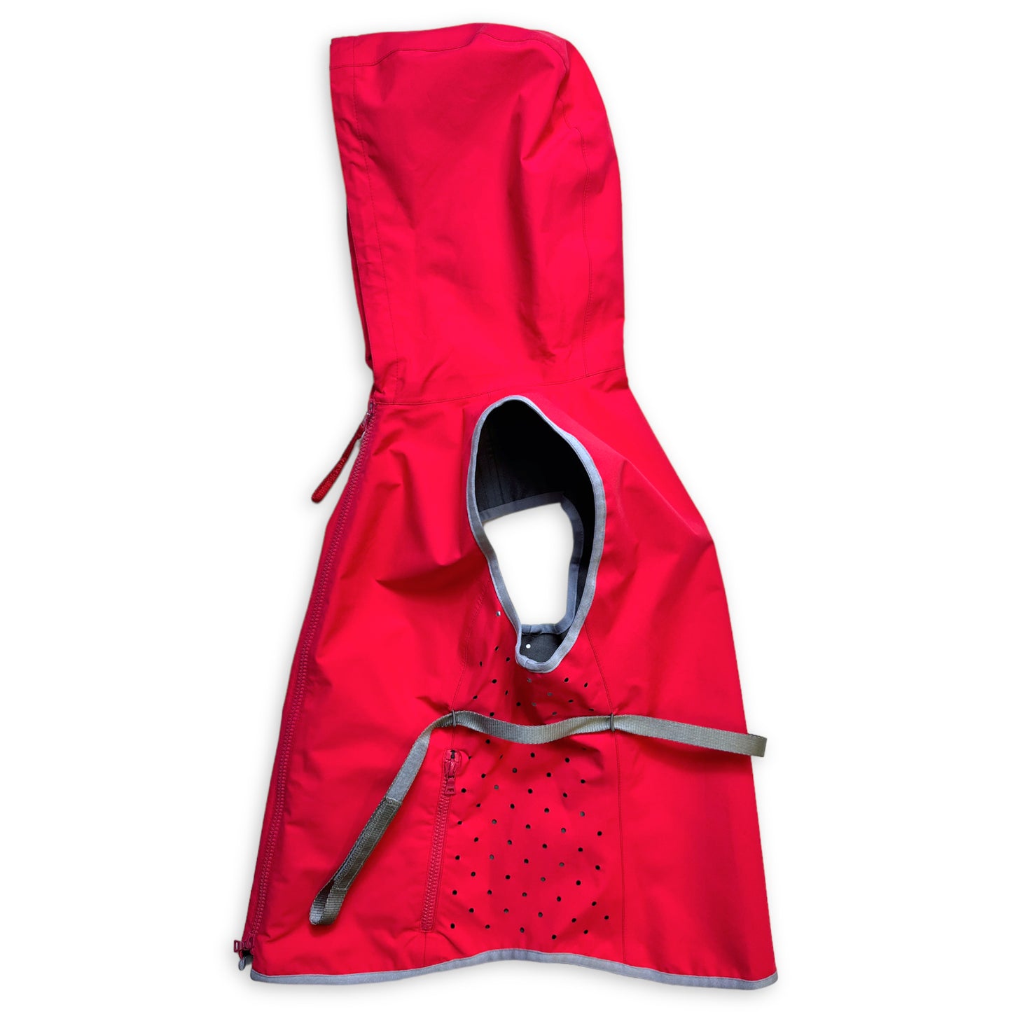 SS00' Prada Bright Fluorescent Pink Hooded Vest & Skirt Set - Womens 6-8