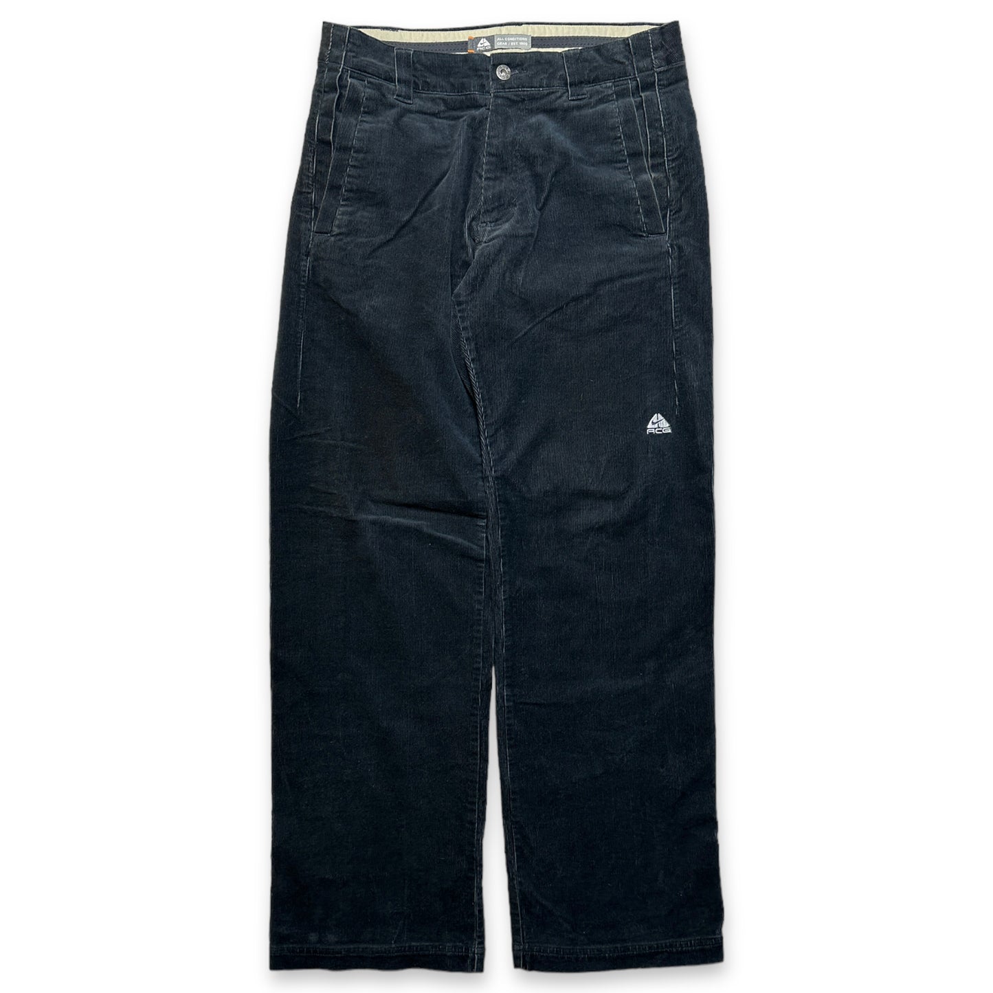 Pantalon Nike ACG Jet Black Baby Cord du début des années 2000 - Taille 30 »