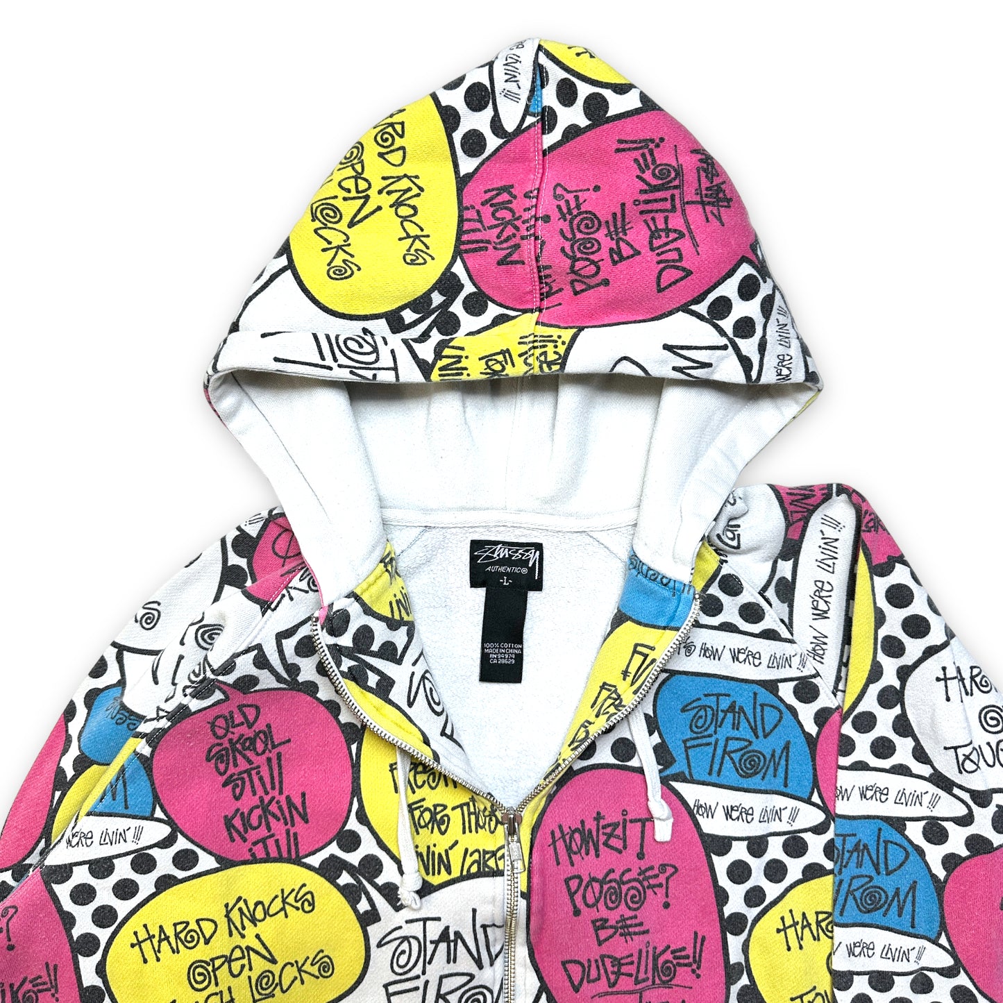 2000 年代初頭の Stüssy スクリプト パーカー - ミディアム
