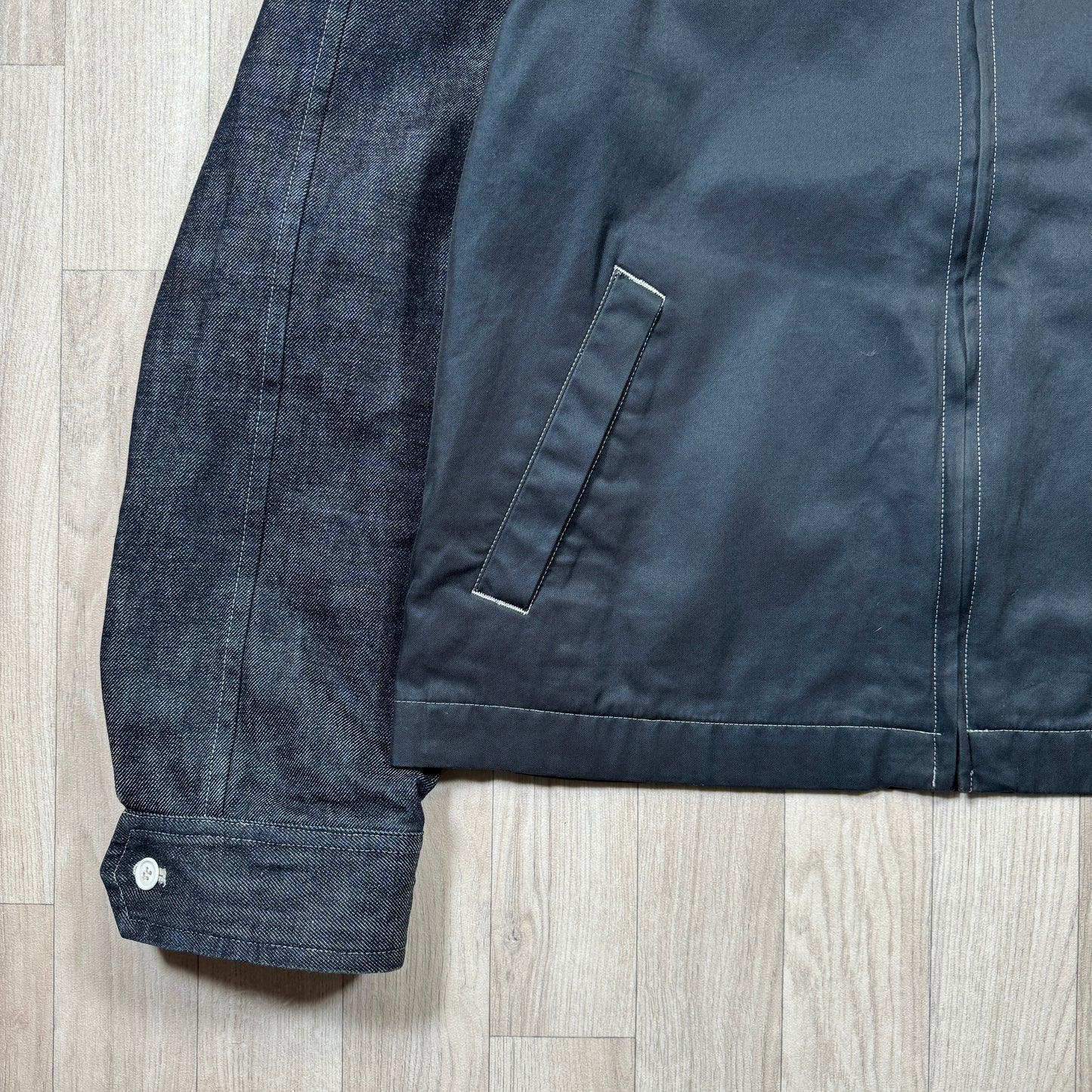 Comme Des Garcons Homme Plus Split Denim Chore Jacket - Medium / Large