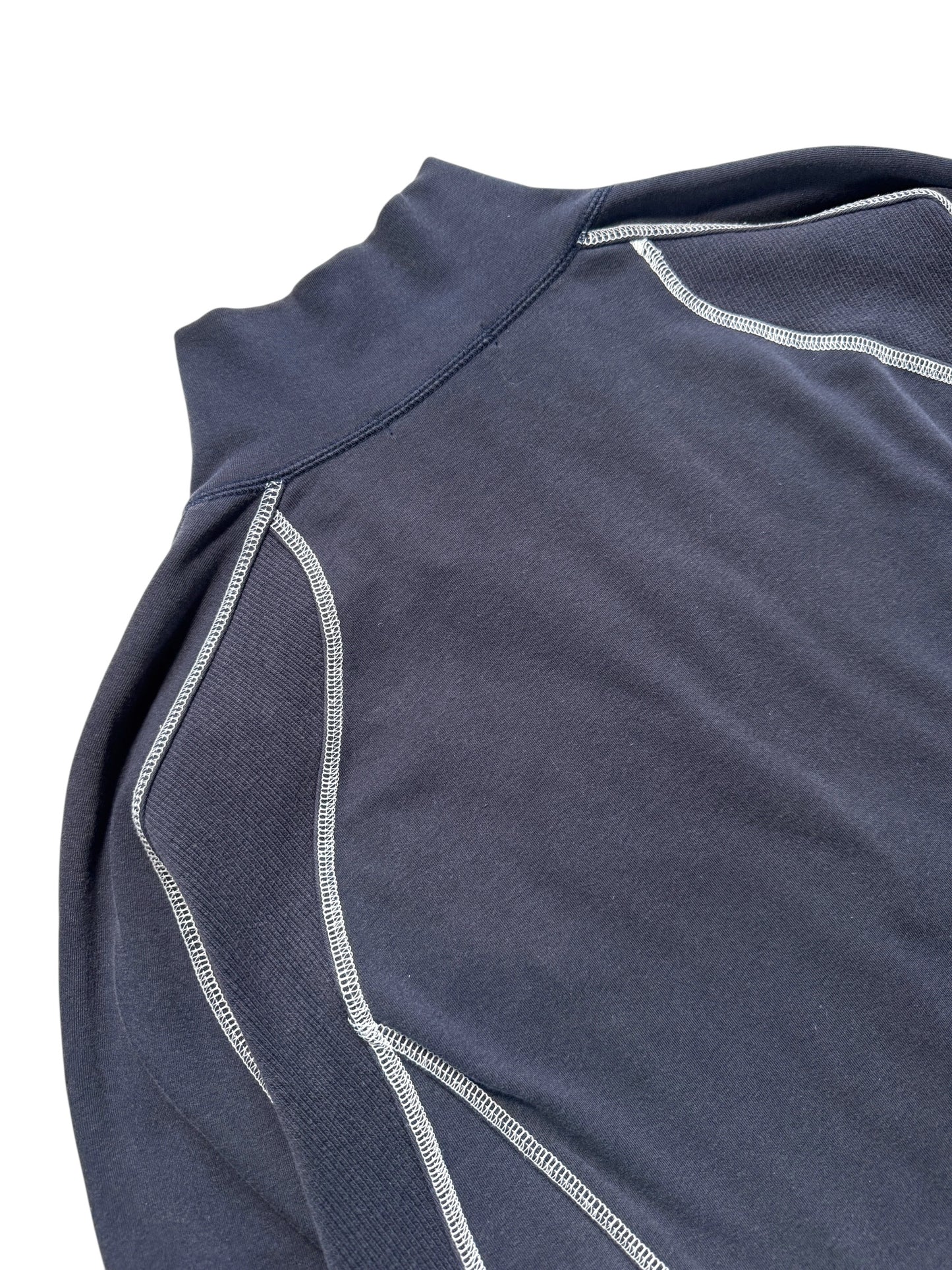 1990's Issey Miyake Overlock Panelled 1/4 Zip