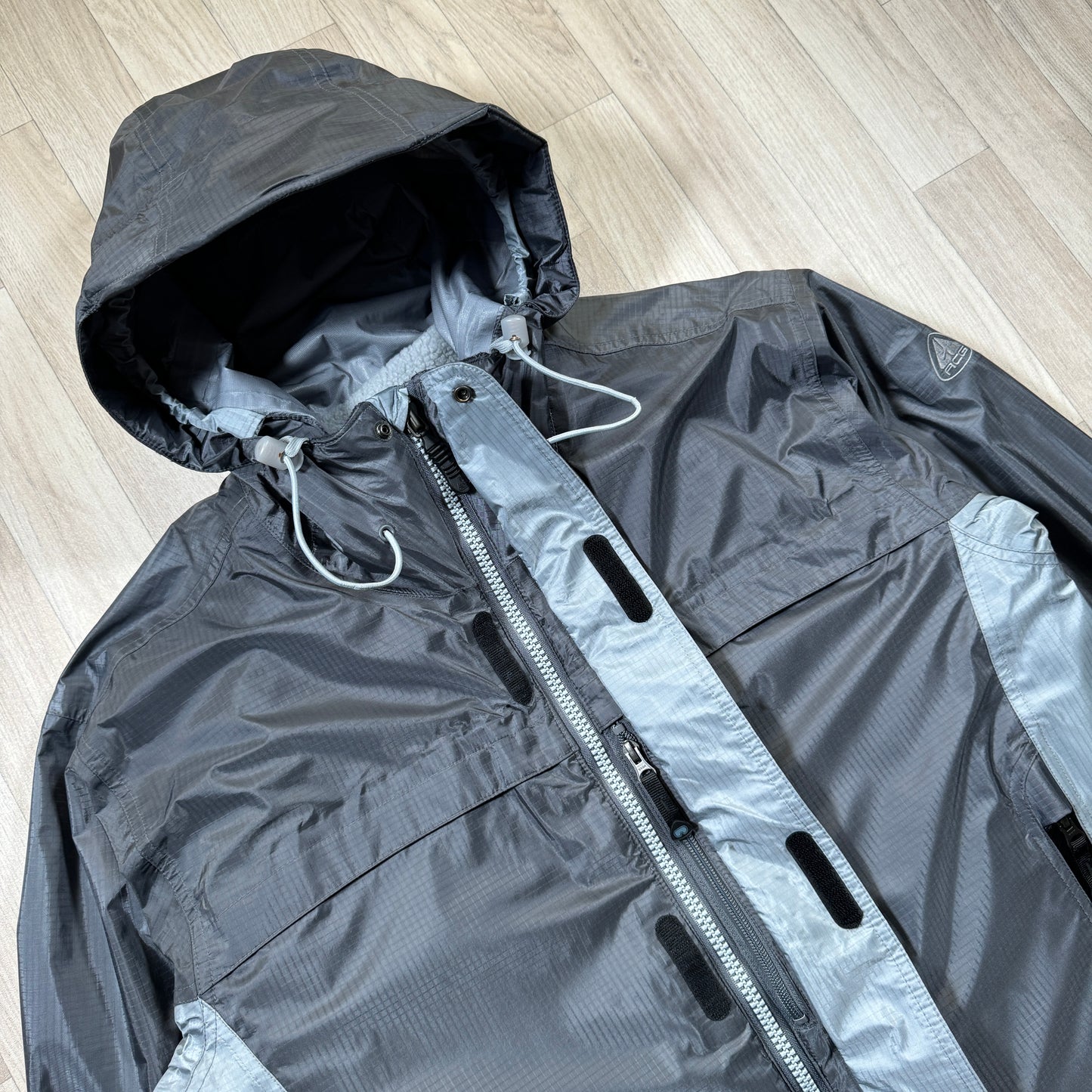 Early 2000's Nike ACG 2in1 Slate Grey Jacket + Vest - Large / Extra Large