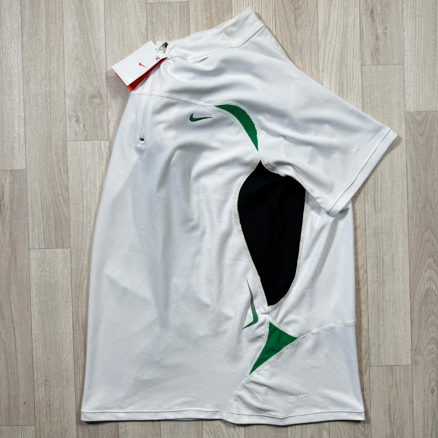 Early 2000's Nike Panelled Half Zip Tee