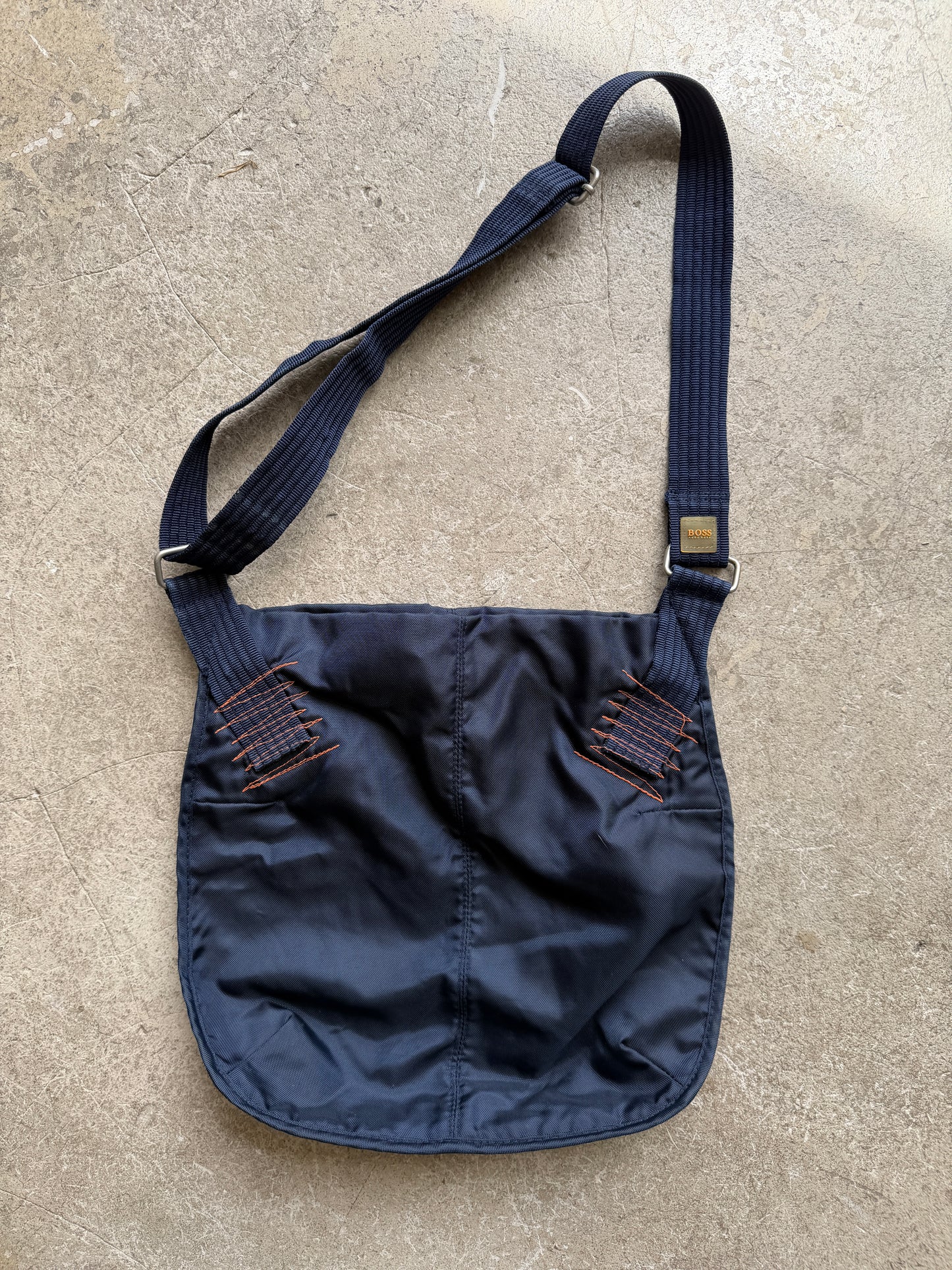 2000's Hugo Boss Scratch Stitch Side Bag
