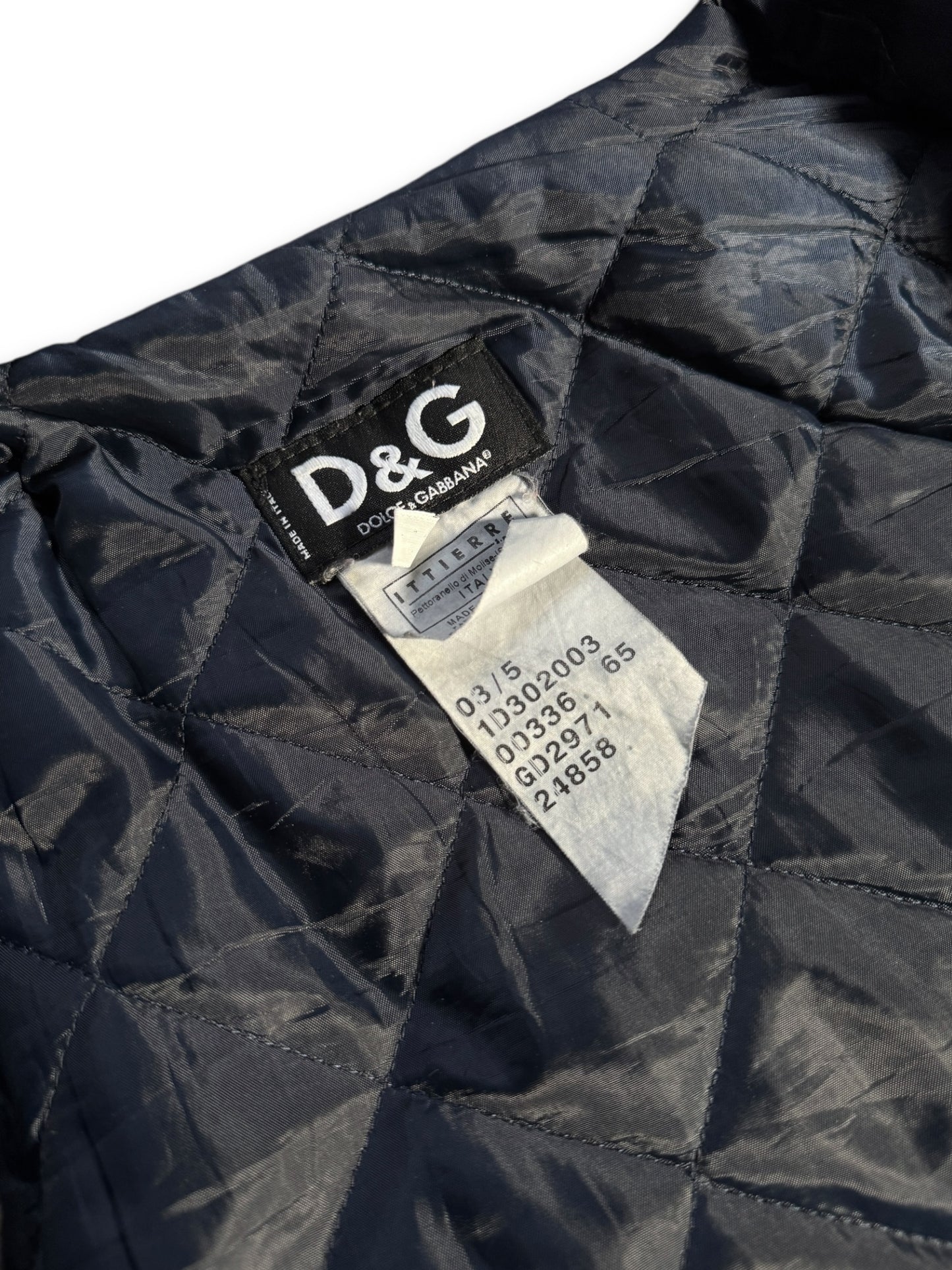 AW04’ Dolce & Gabbana Jet Black Bondage Jacket