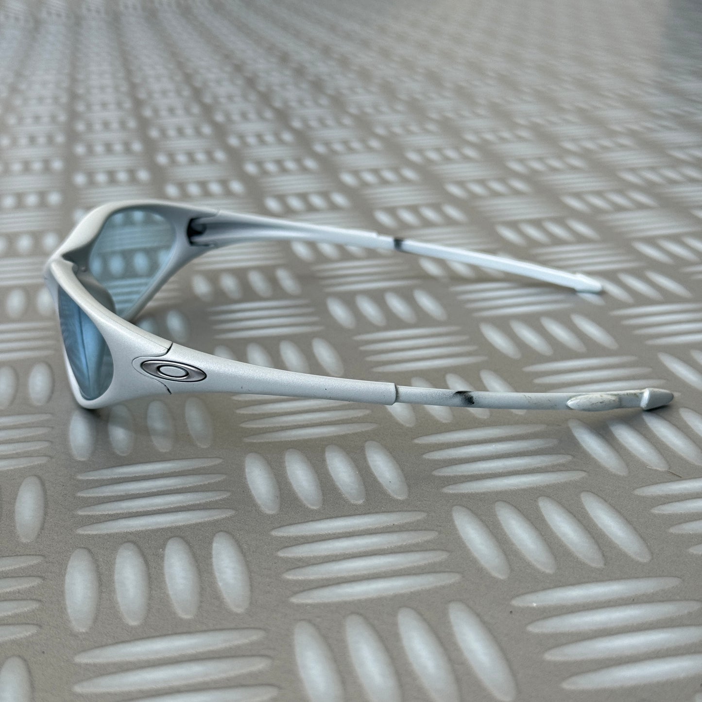 1990's Oakley Minute White / Ice Sunglasses