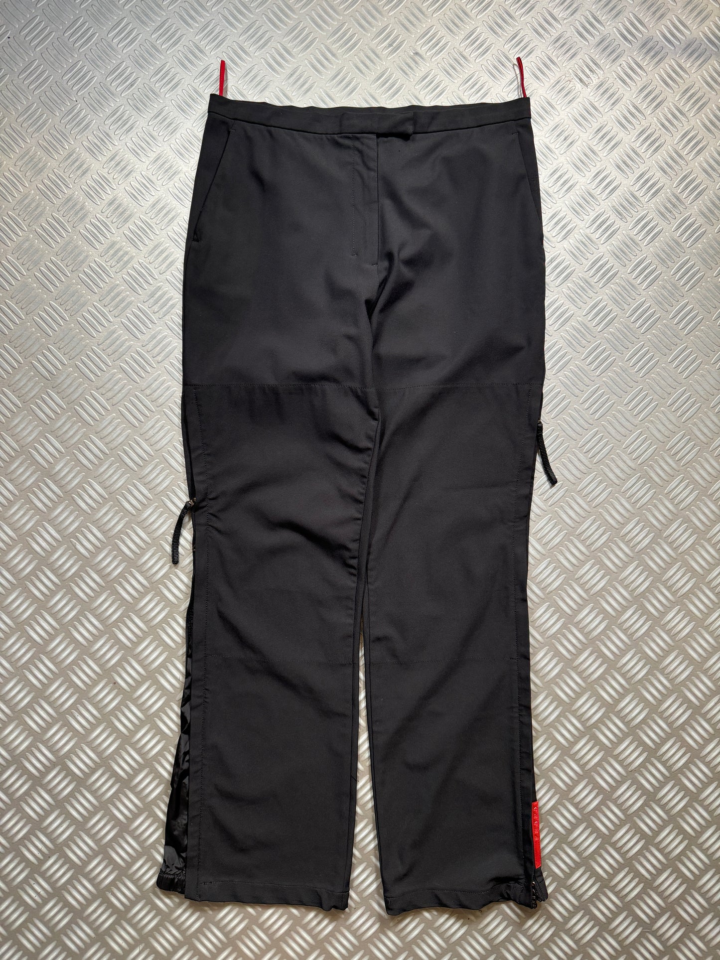 SS00' Prada Sport Jet Black Adjustable Cargo Pant - 30" Waist