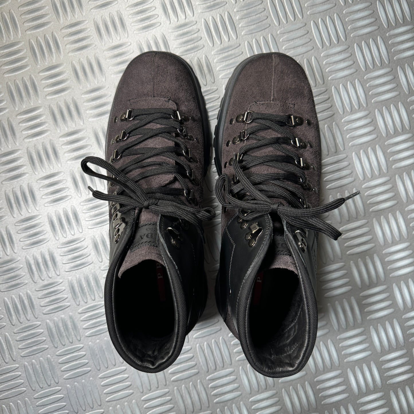 2018 Prada Mainline Wolf Grey Boots - UK9 / US10