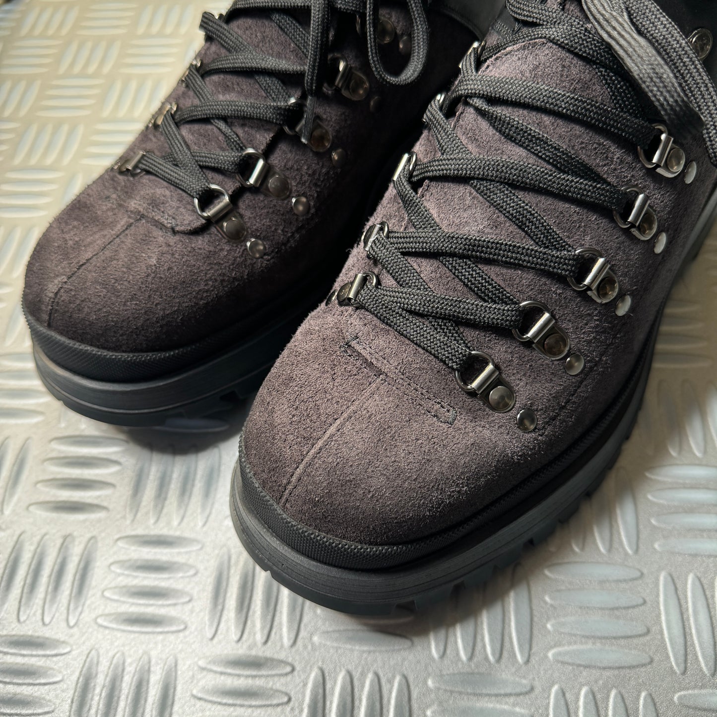 2018 Prada Mainline Wolf Grey Boots - UK9 / US10