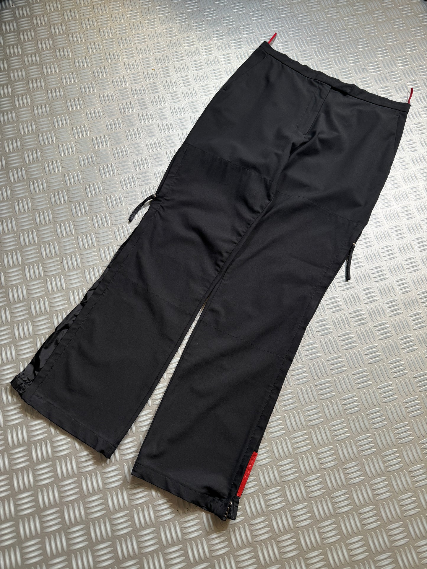 SS00' Prada Sport Jet Black Adjustable Cargo Pant - 30" Waist