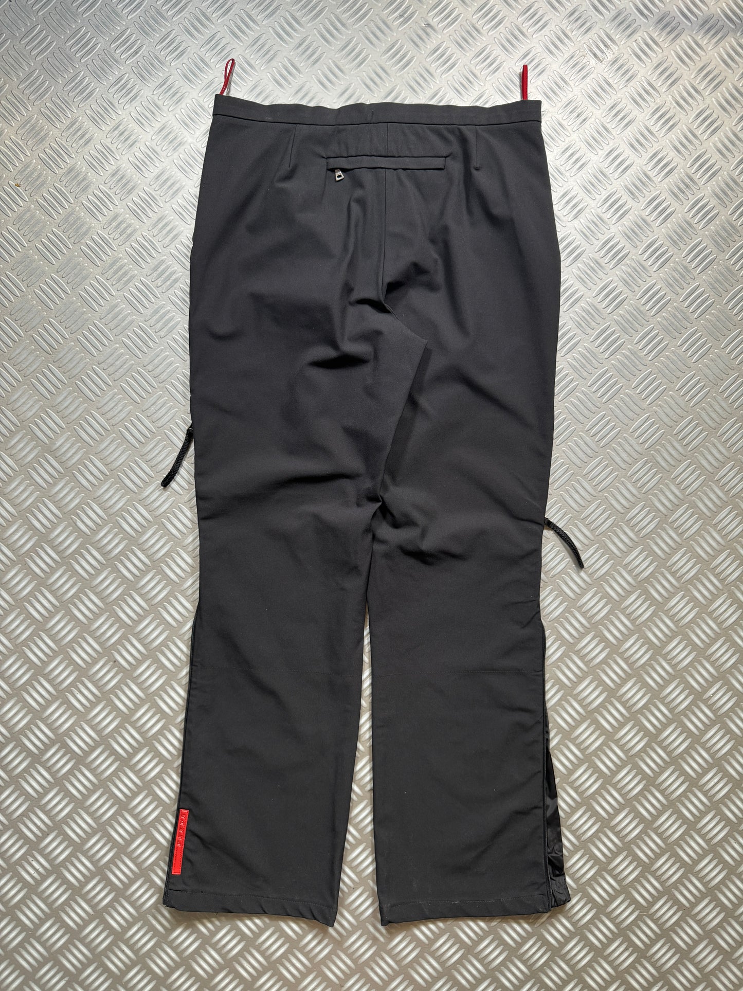 SS00' Prada Sport Jet Black Adjustable Cargo Pant - 30" Waist