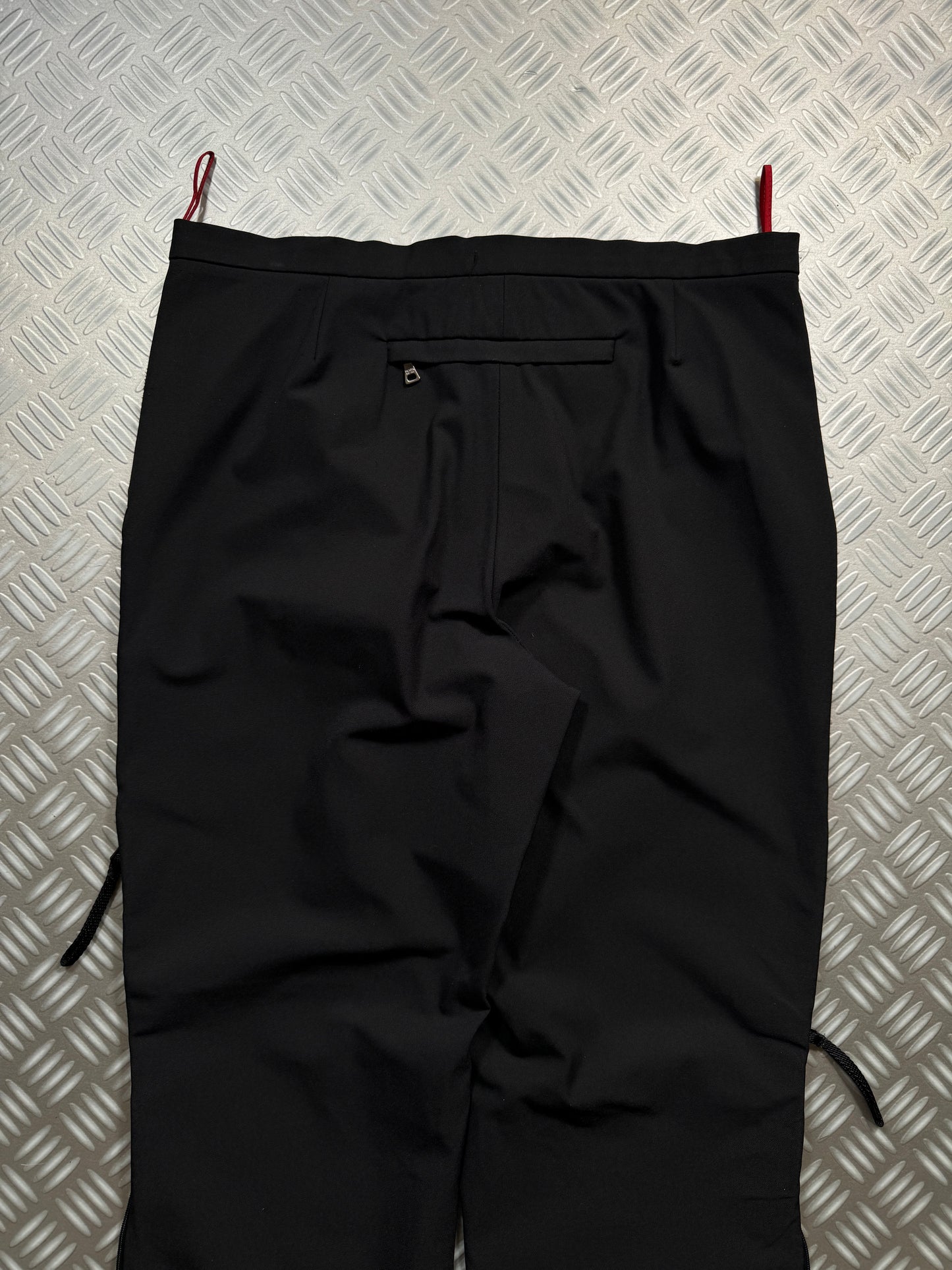 SS00' Prada Sport Jet Black Adjustable Cargo Pant - 30" Waist