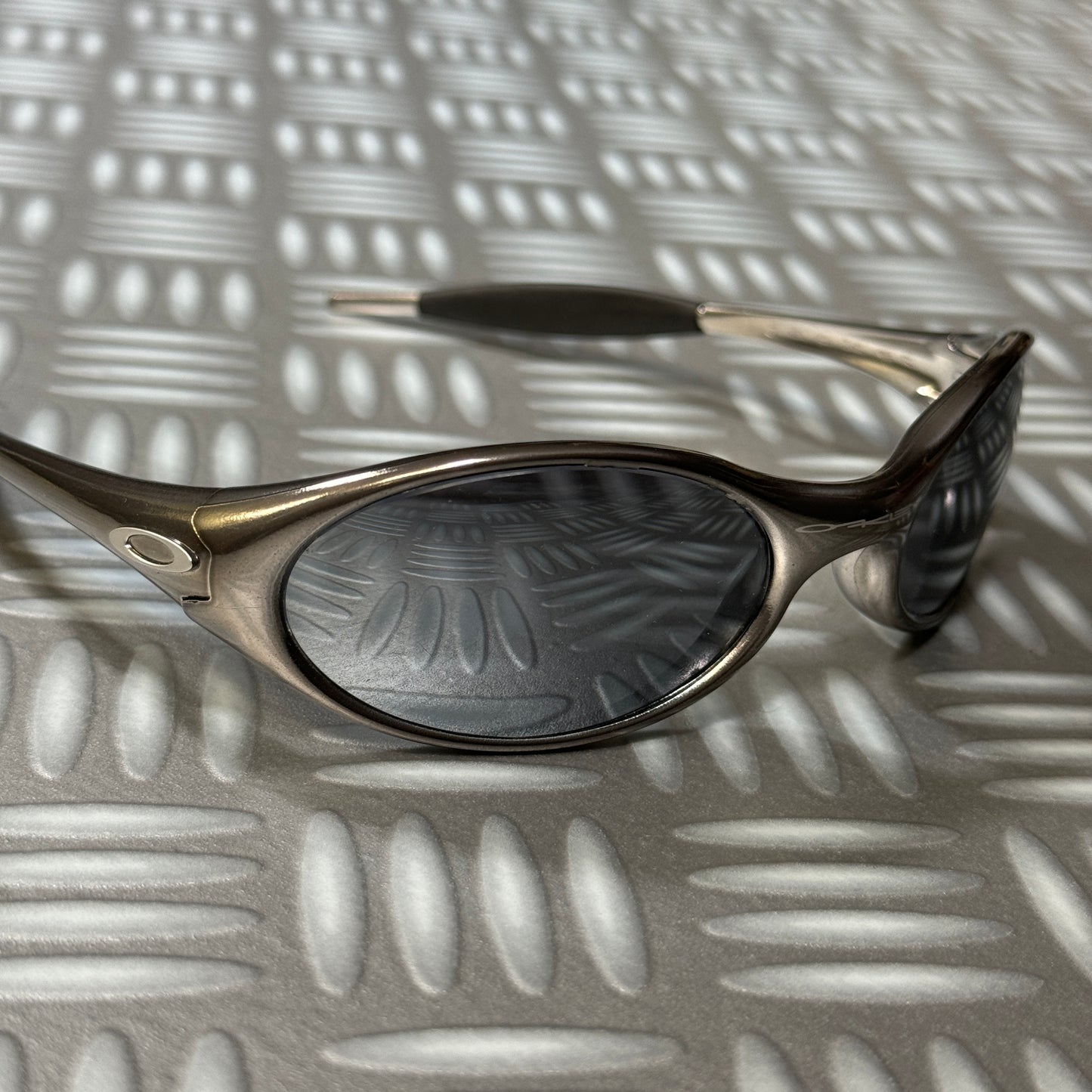 Early 2000's Oakley Silver Eye Jacket Sunglasses