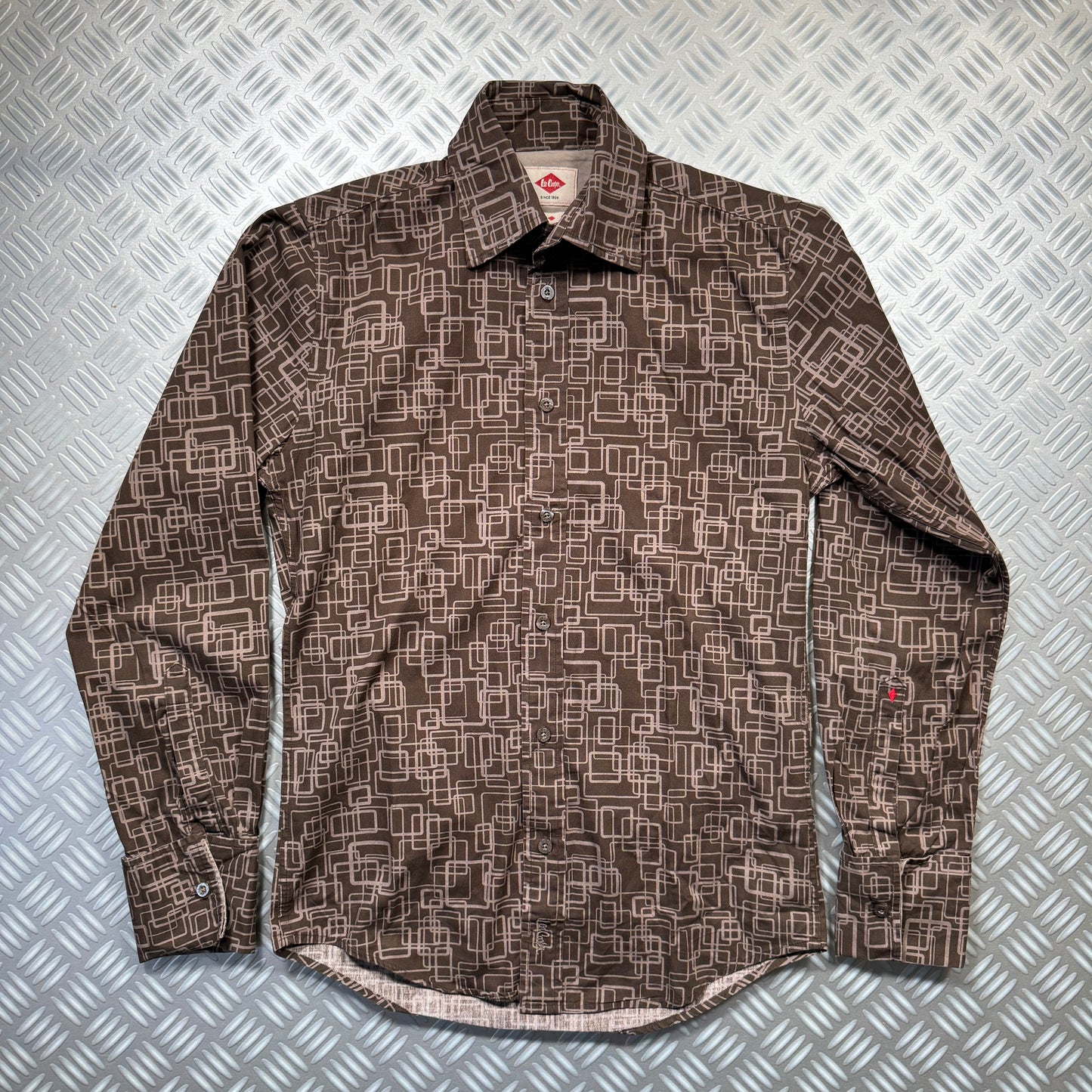 Early 2000's Lee Cooper Moschino Bootleg Monogram Button Shirt