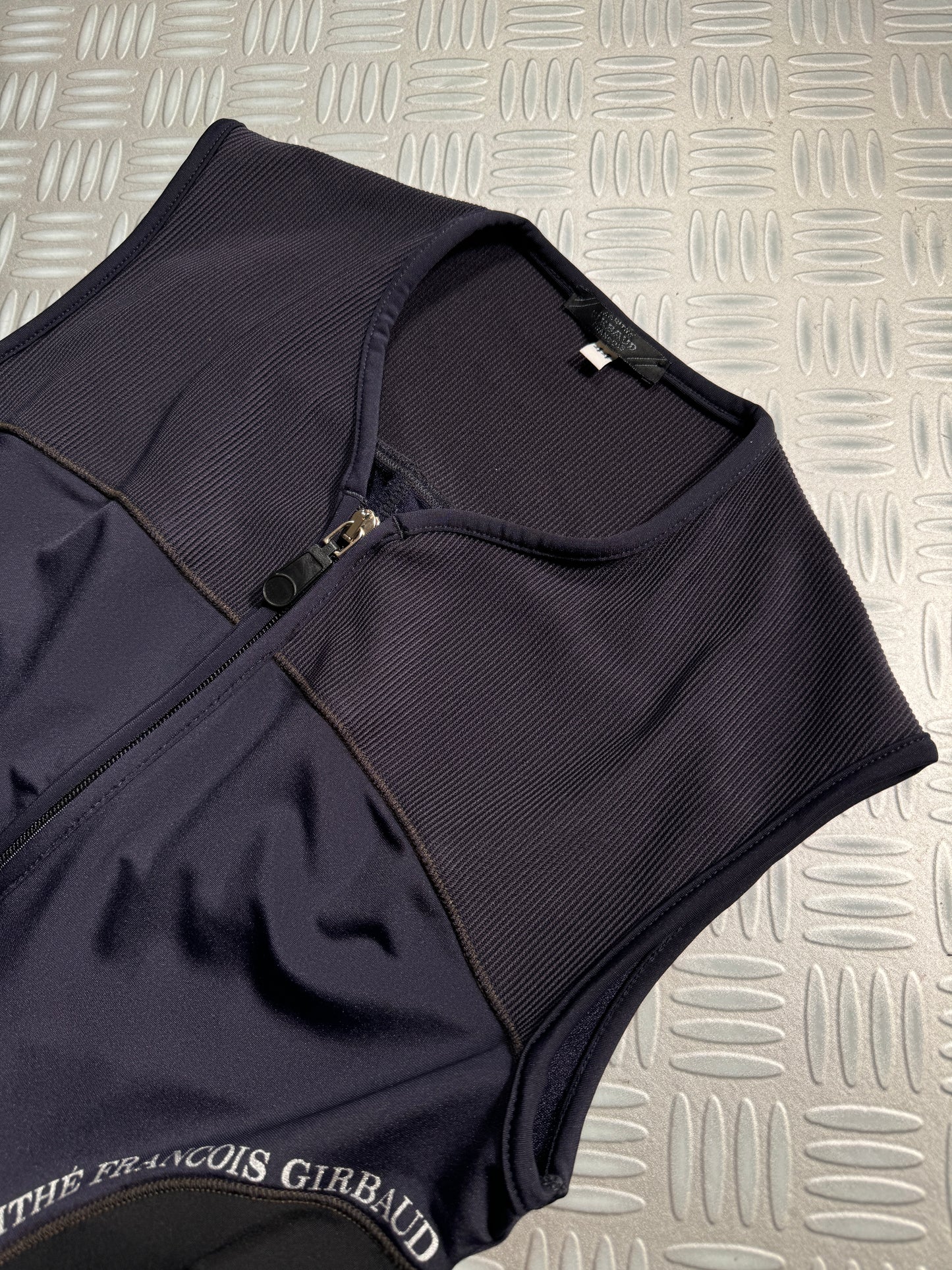 Marithe + Francois Girbaud Ribbed Sleeveless Zip Up Vest - Women's 4-6