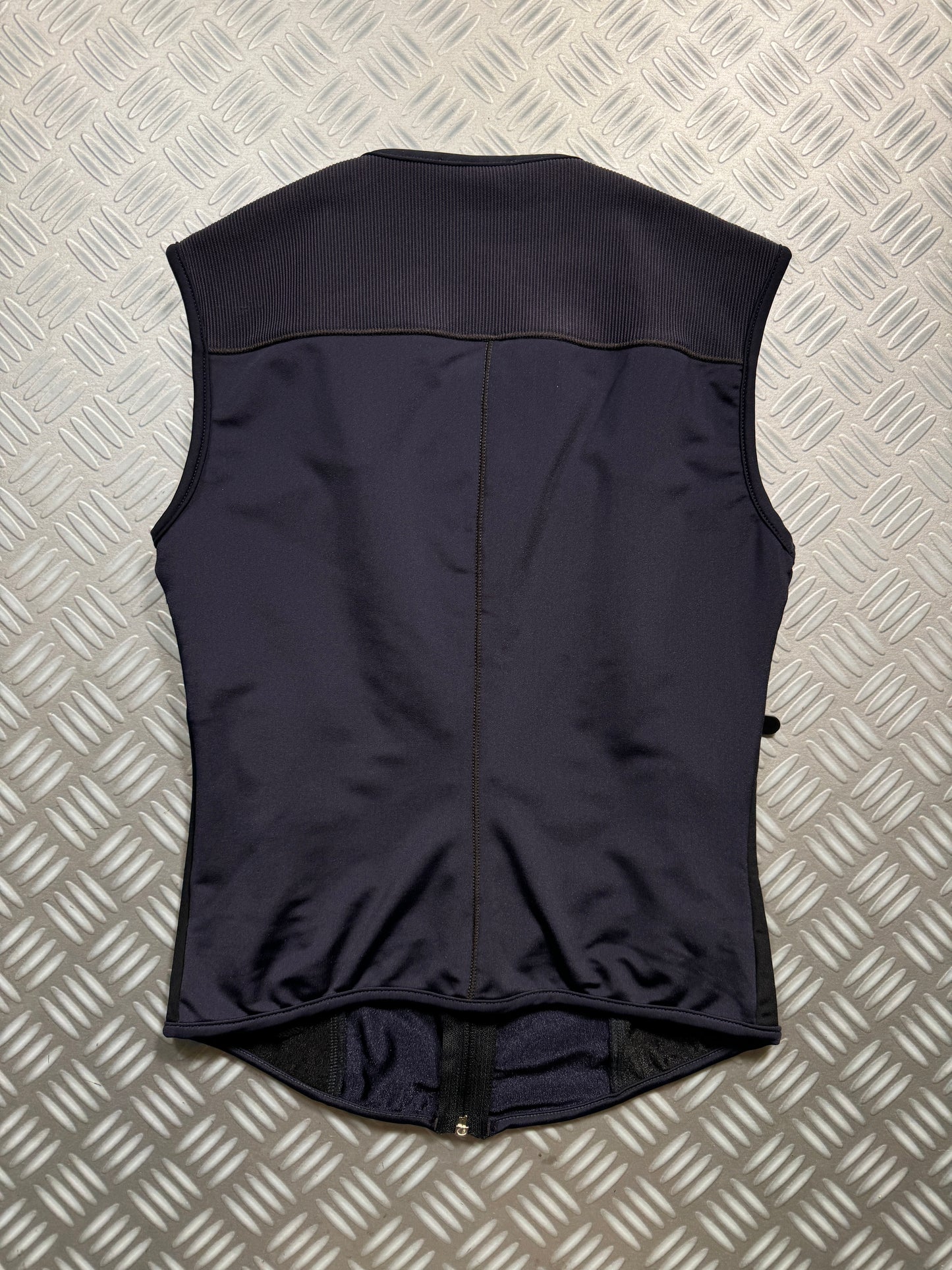 Marithe + Francois Girbaud Ribbed Sleeveless Zip Up Vest - Women's 4-6