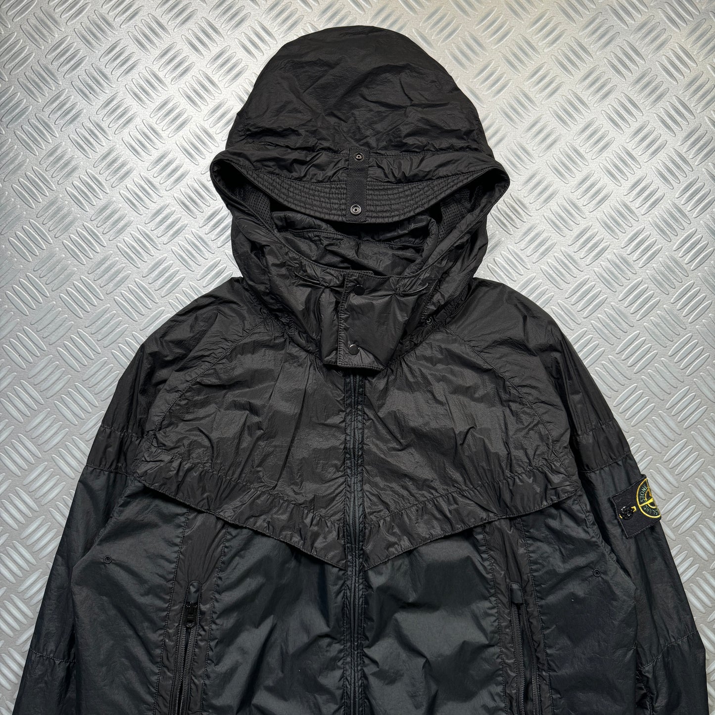 Stone Island x Nike Hyper-Light Membrana 2L TC Windrunner Jet Black Sample Jacket - Large