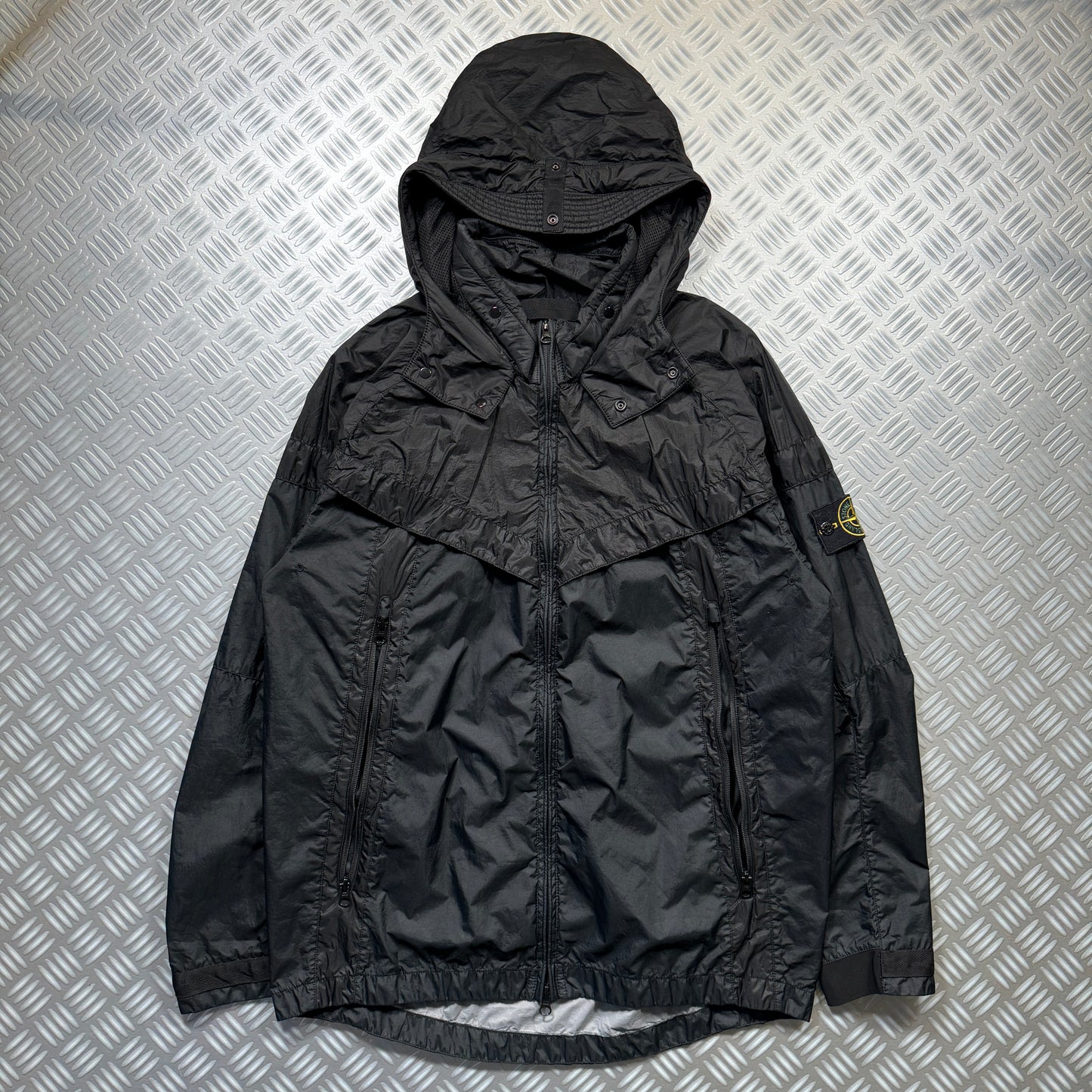 Stone Island x Nike Hyper-Light Membrana 2L TC Windrunner Jet Black Sample Jacket - Large