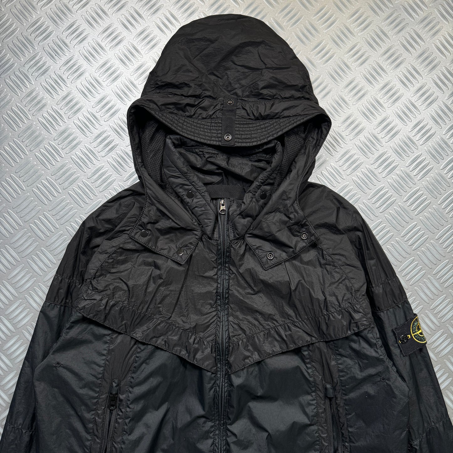 Stone Island x Nike Hyper-Light Membrana 2L TC Windrunner Jet Black Sample Jacket - Large