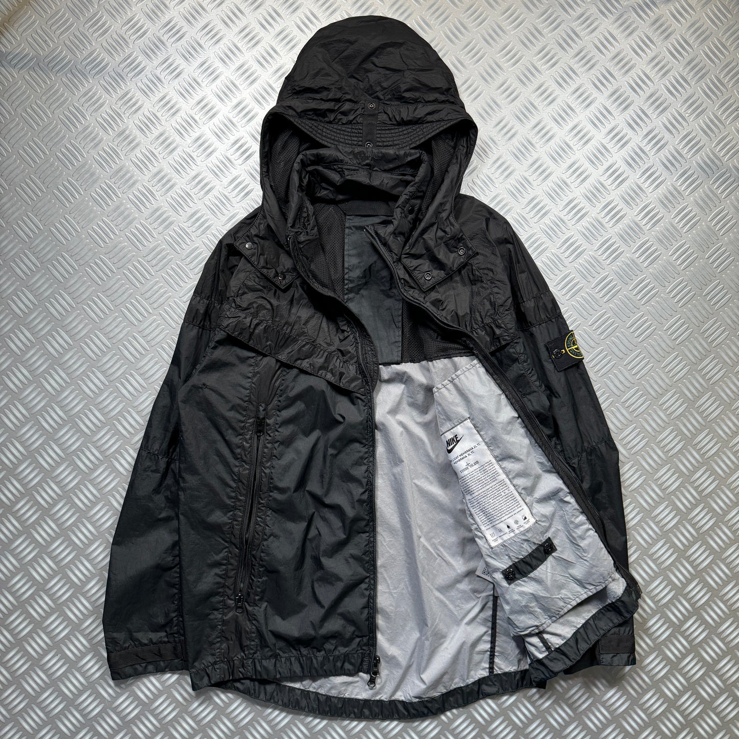 Stone Island x Nike Hyper-Light Membrana 2L TC Windrunner Jet Black Sample Jacket - Large