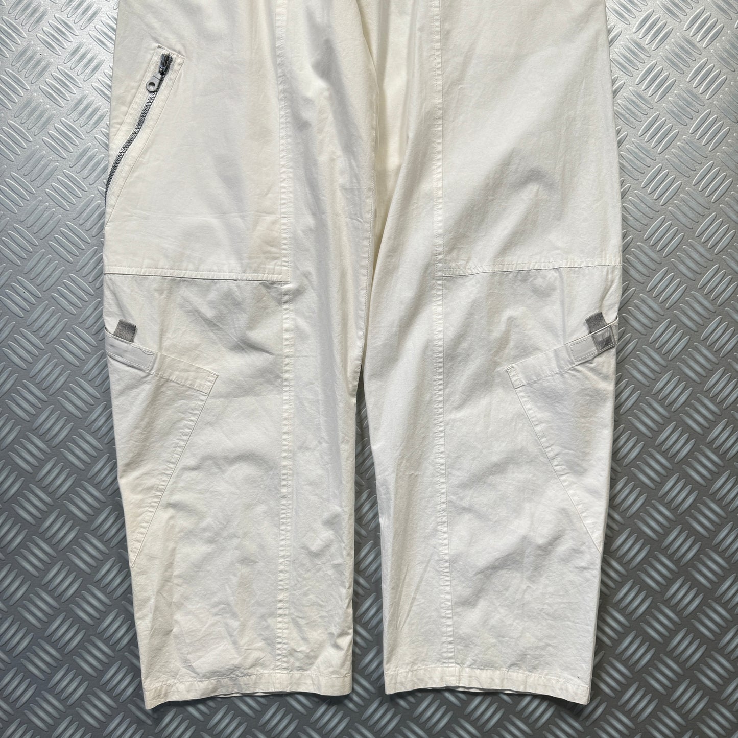 Marithé + François Girbaud White Multi Pocket Cargo Pant - 30" Waist