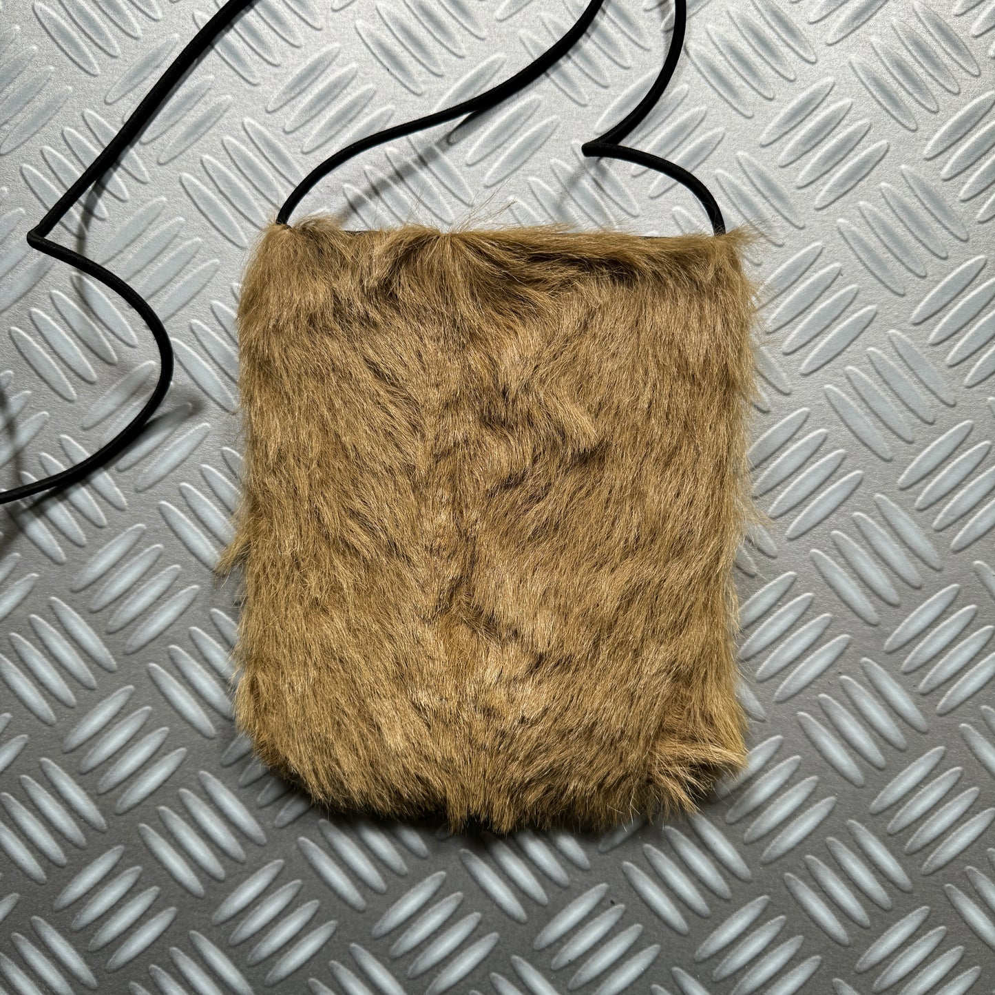 SS99' Prada Sport Black / Goat Fur Side Bag