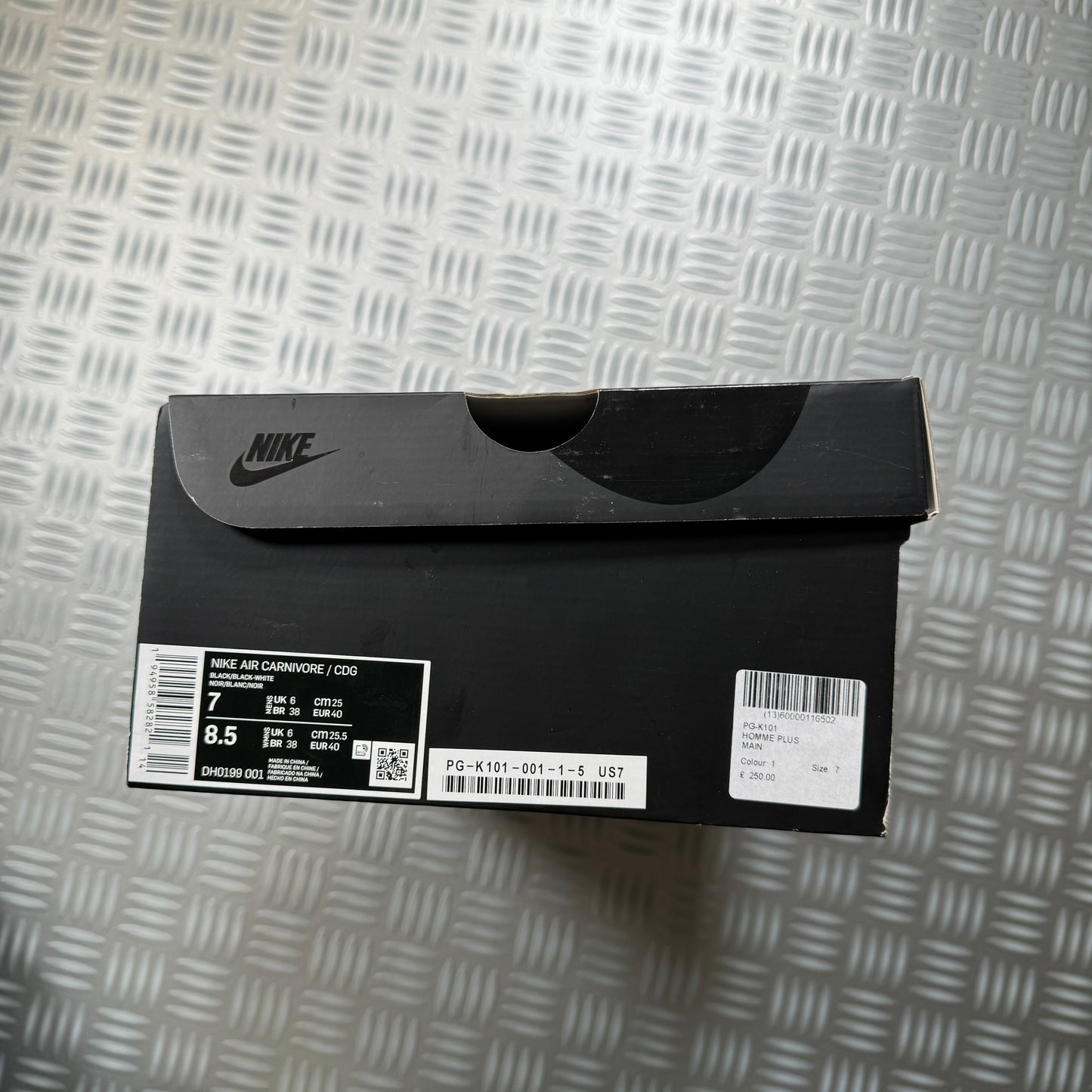 Nike x Comme Des Garcons CDG Air Carnivores Black - UK6 / US7