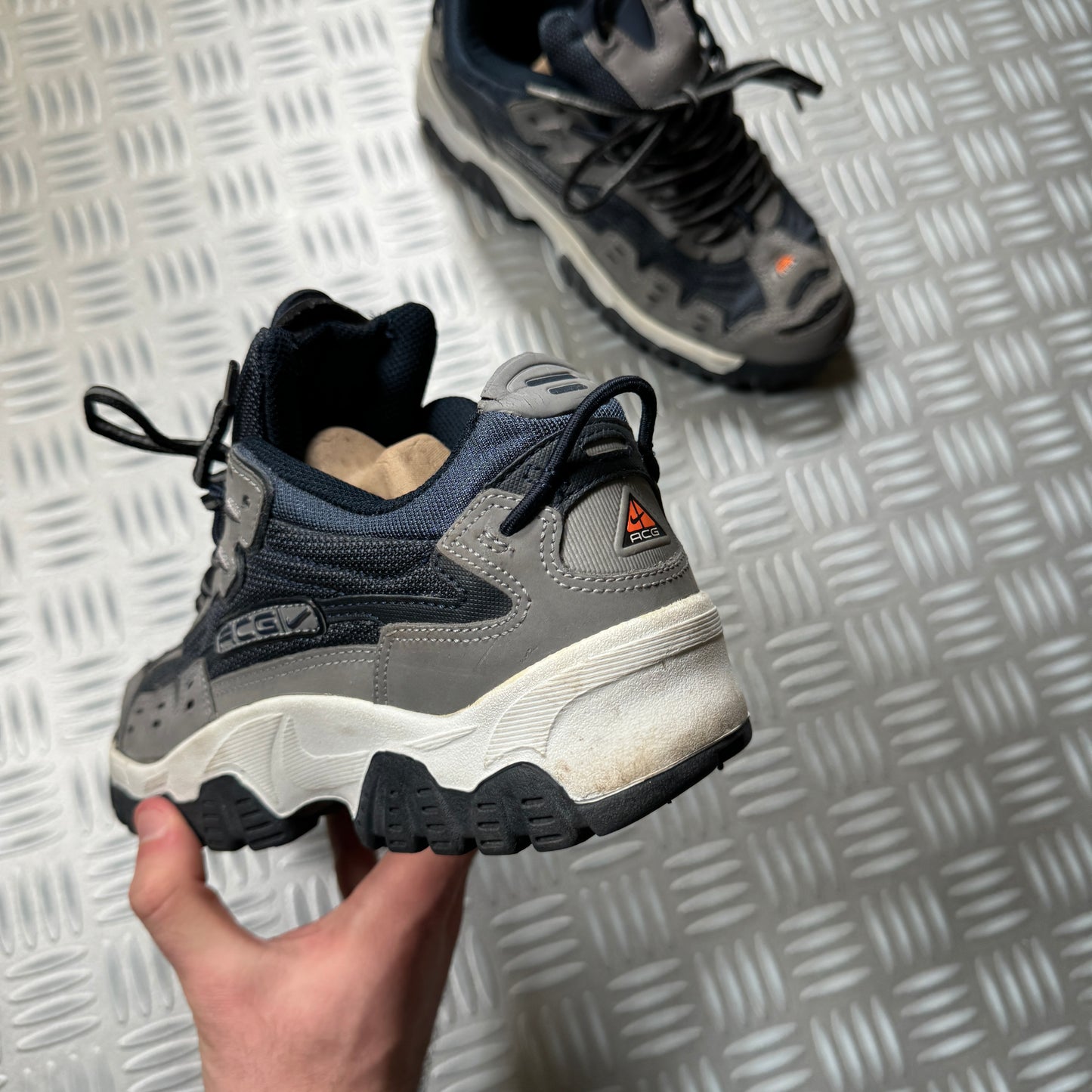 Nike ACG Trail Trainers Navy/Grey - UK5 / US5.5