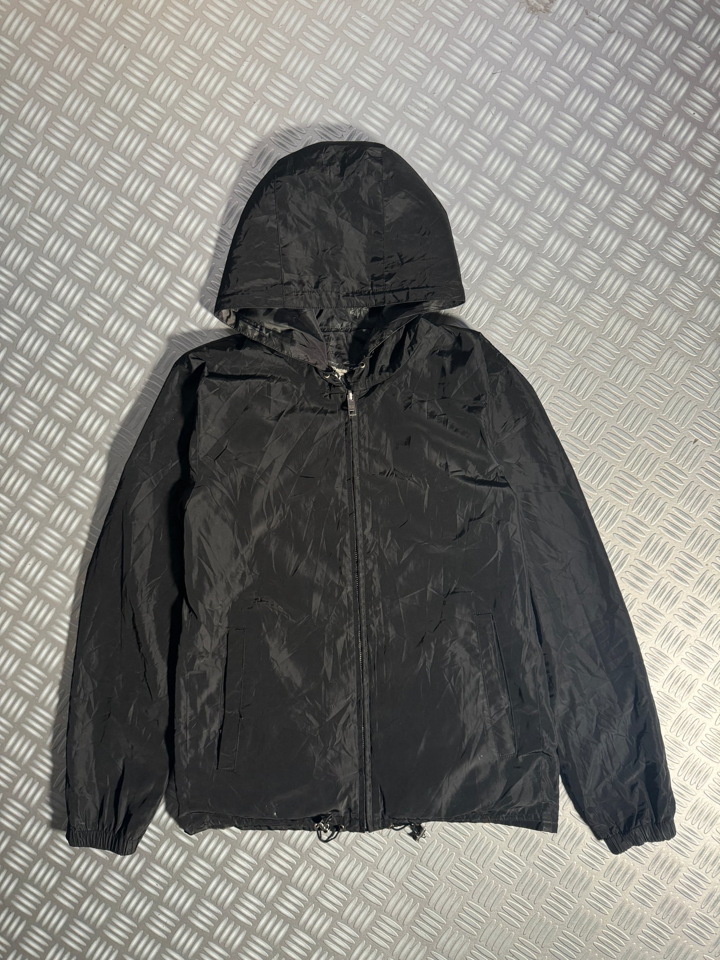Prada Mainline Reversible Camo/Flowers Print Nylon Jacket