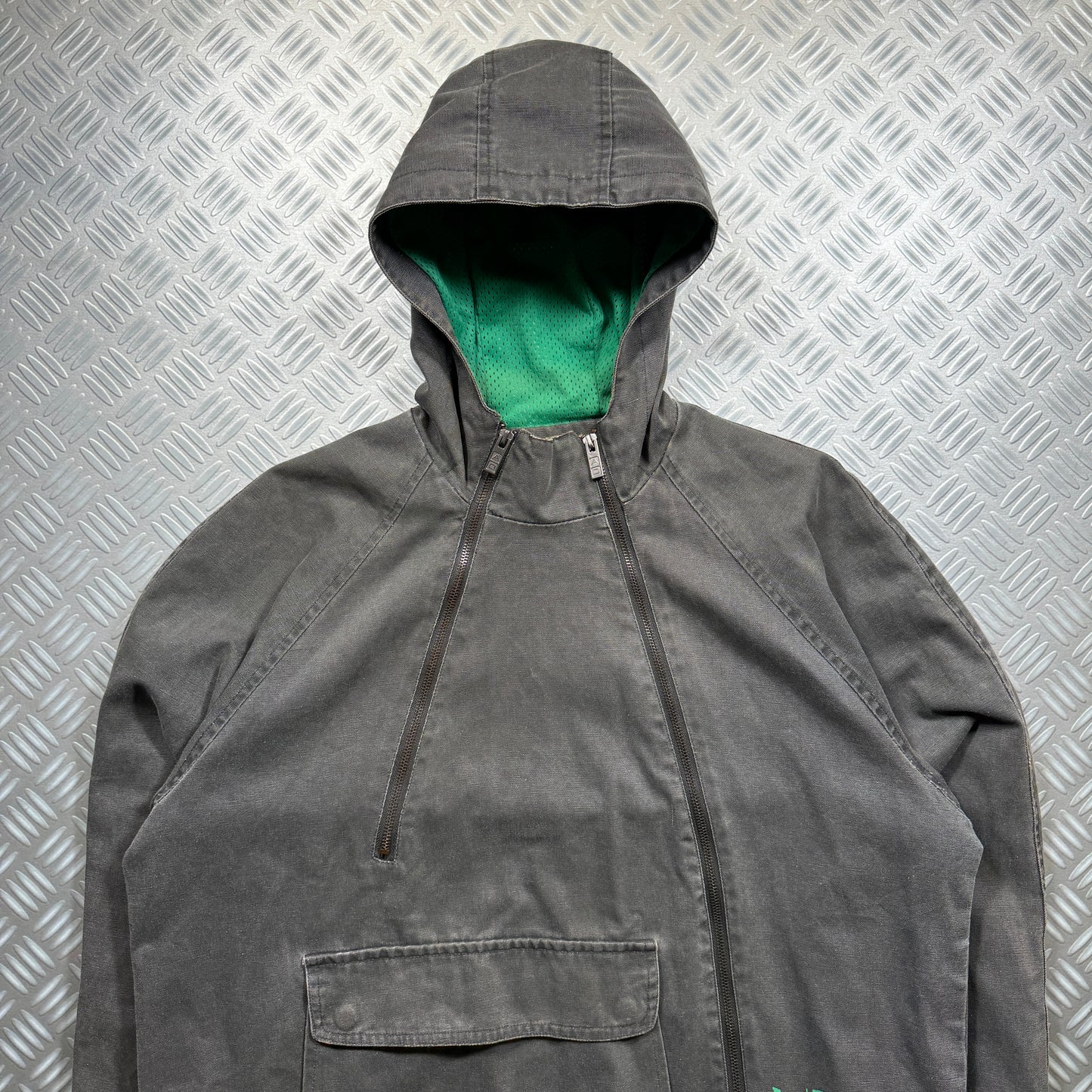Adolfo Dominguez Dual Front Zip Heavy-Duty Cotton Jacket - Large / Extra Large
