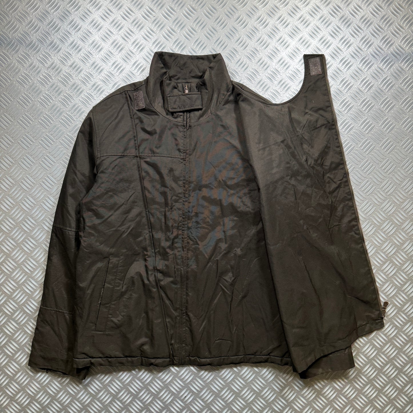 Calvin Klein Dual Front Closure Assymetric Zip Jacket - Extra Large