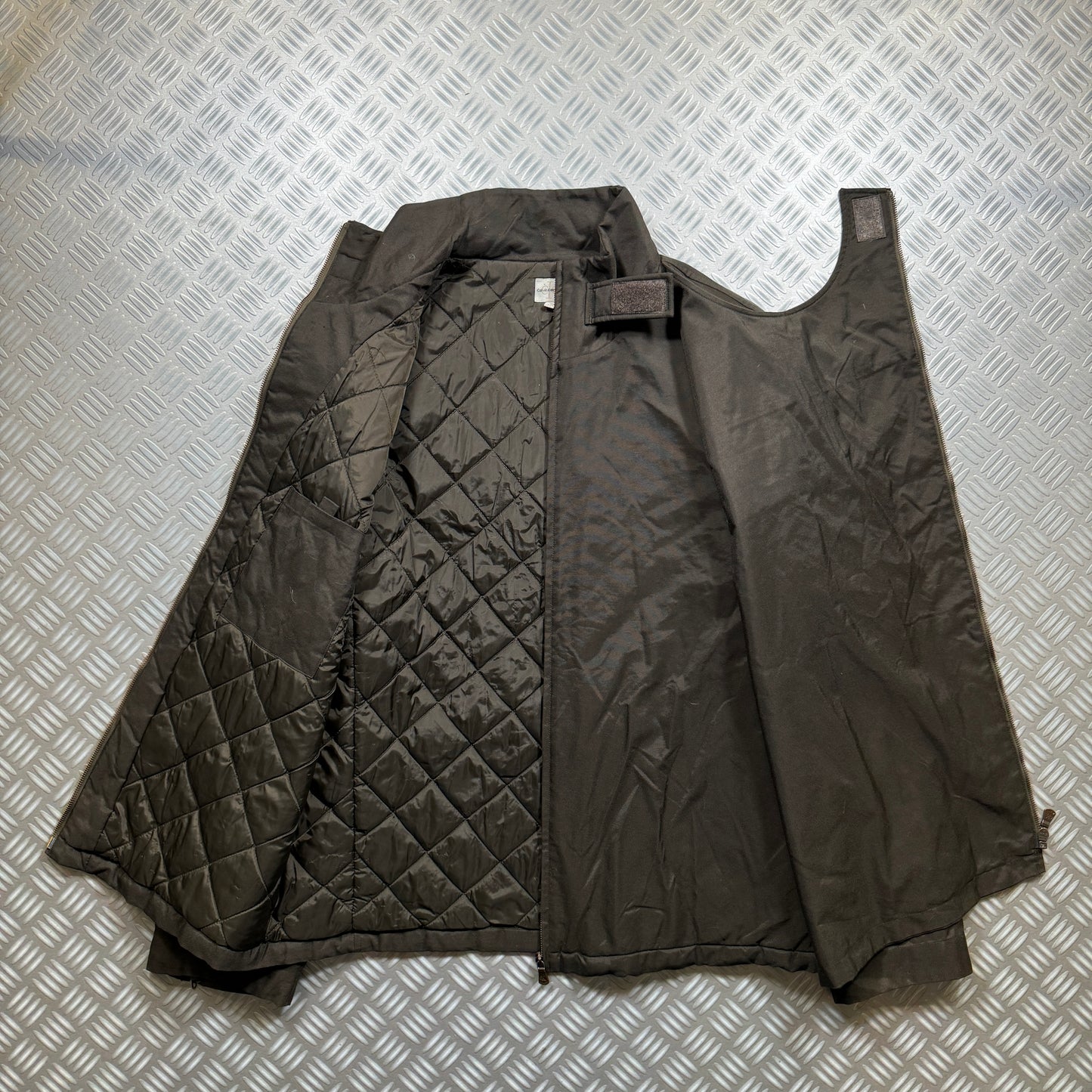 Calvin Klein Dual Front Closure Assymetric Zip Jacket - Extra Large