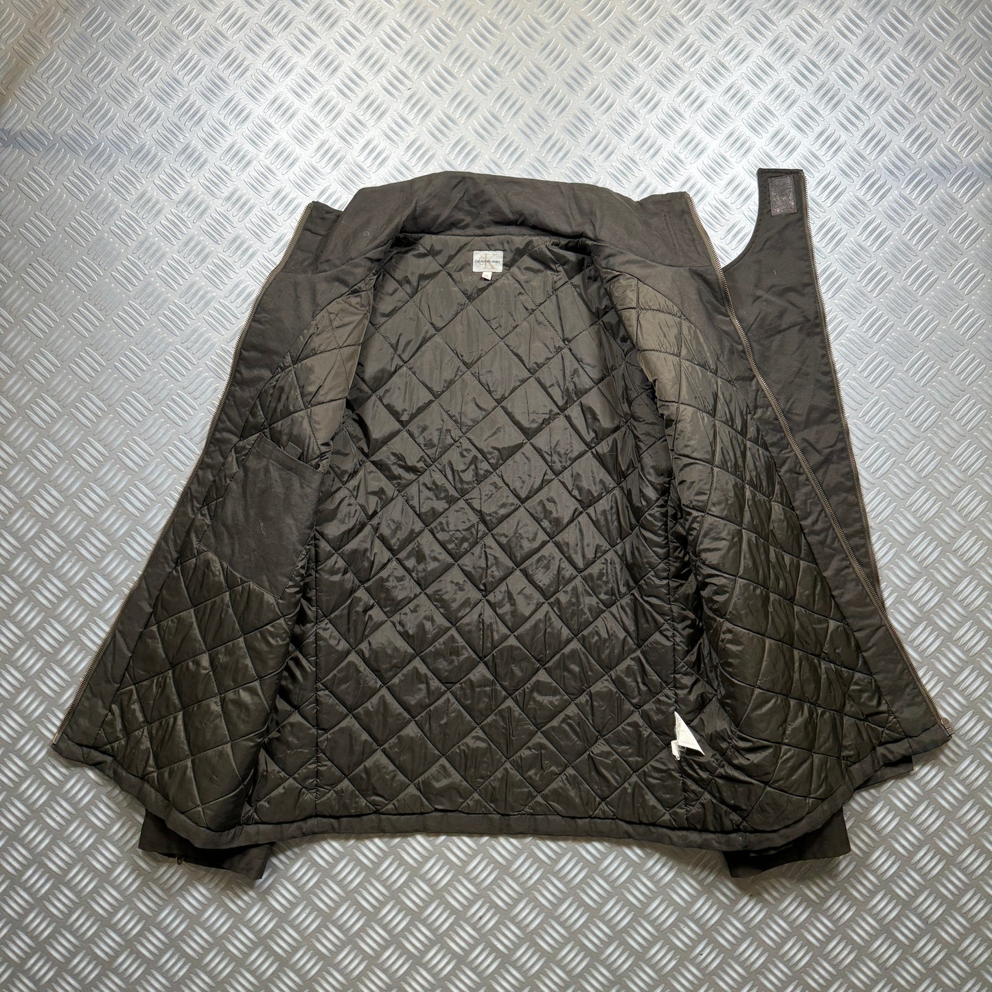 Calvin Klein Dual Front Closure Assymetric Zip Jacket - Extra Large