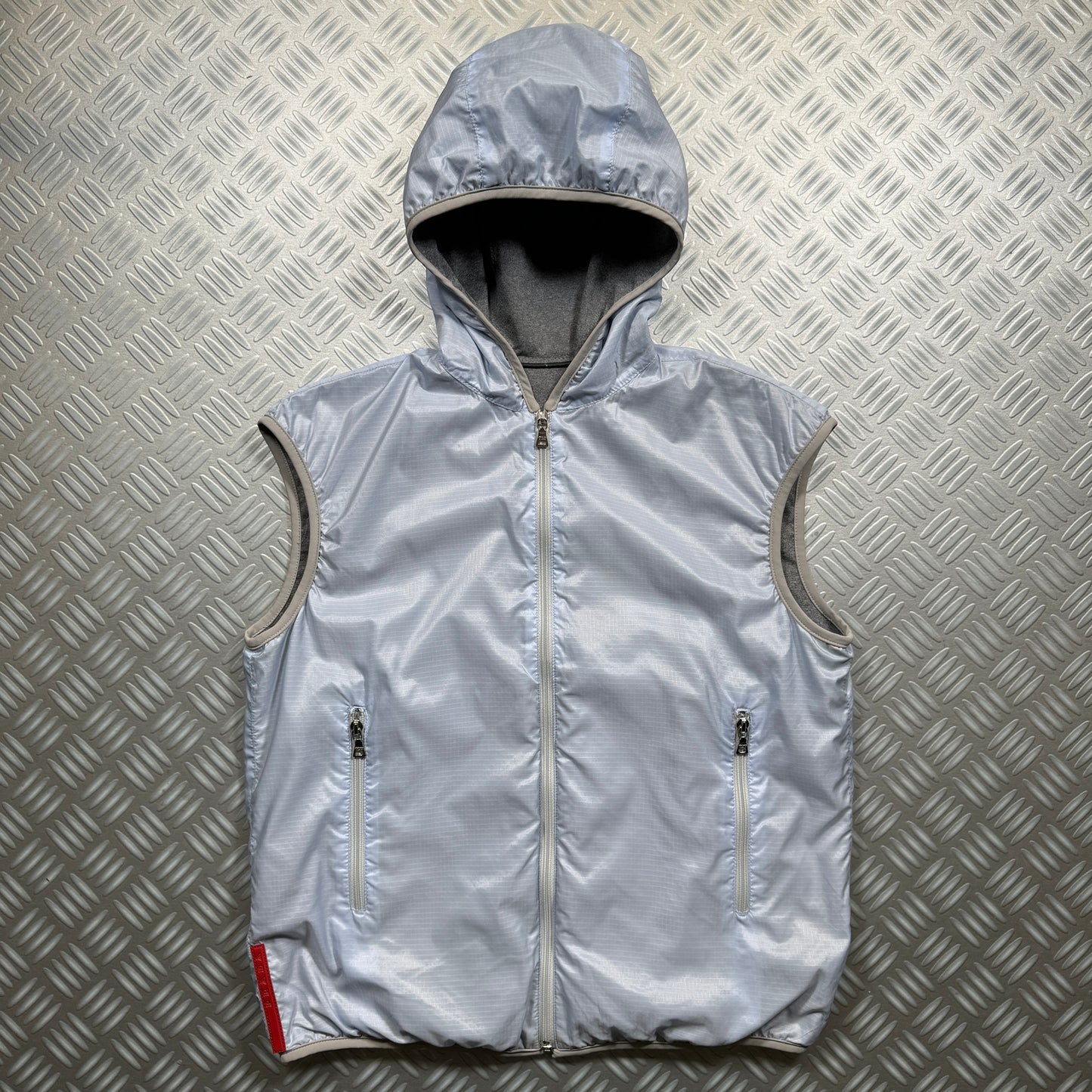 Early 2000's Prada Sport Reversible Nylon Hooded Vest