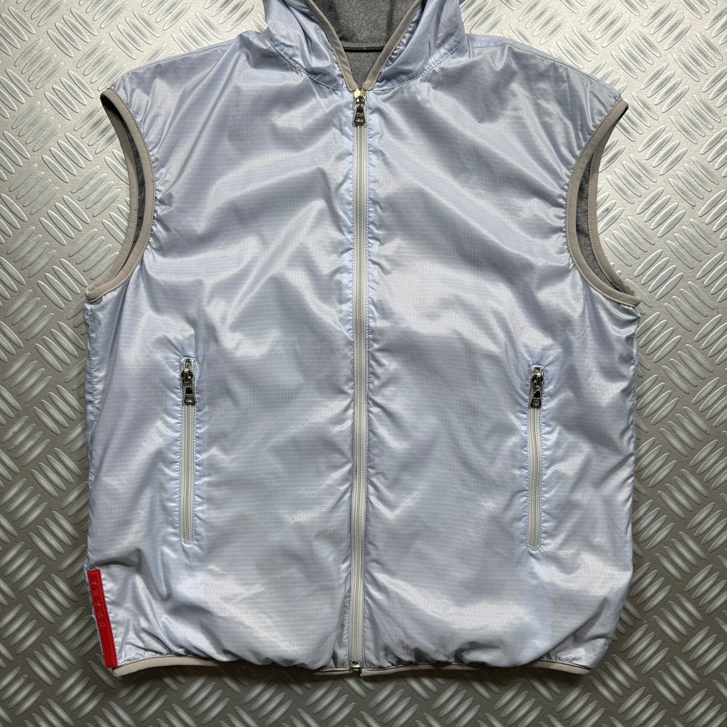 Early 2000's Prada Sport Reversible Nylon Hooded Vest