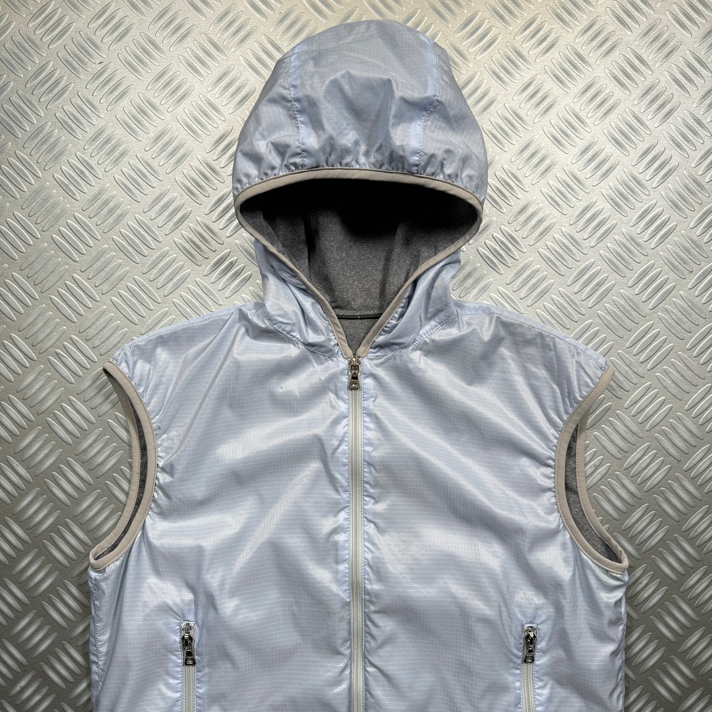 Early 2000's Prada Sport Reversible Nylon Hooded Vest
