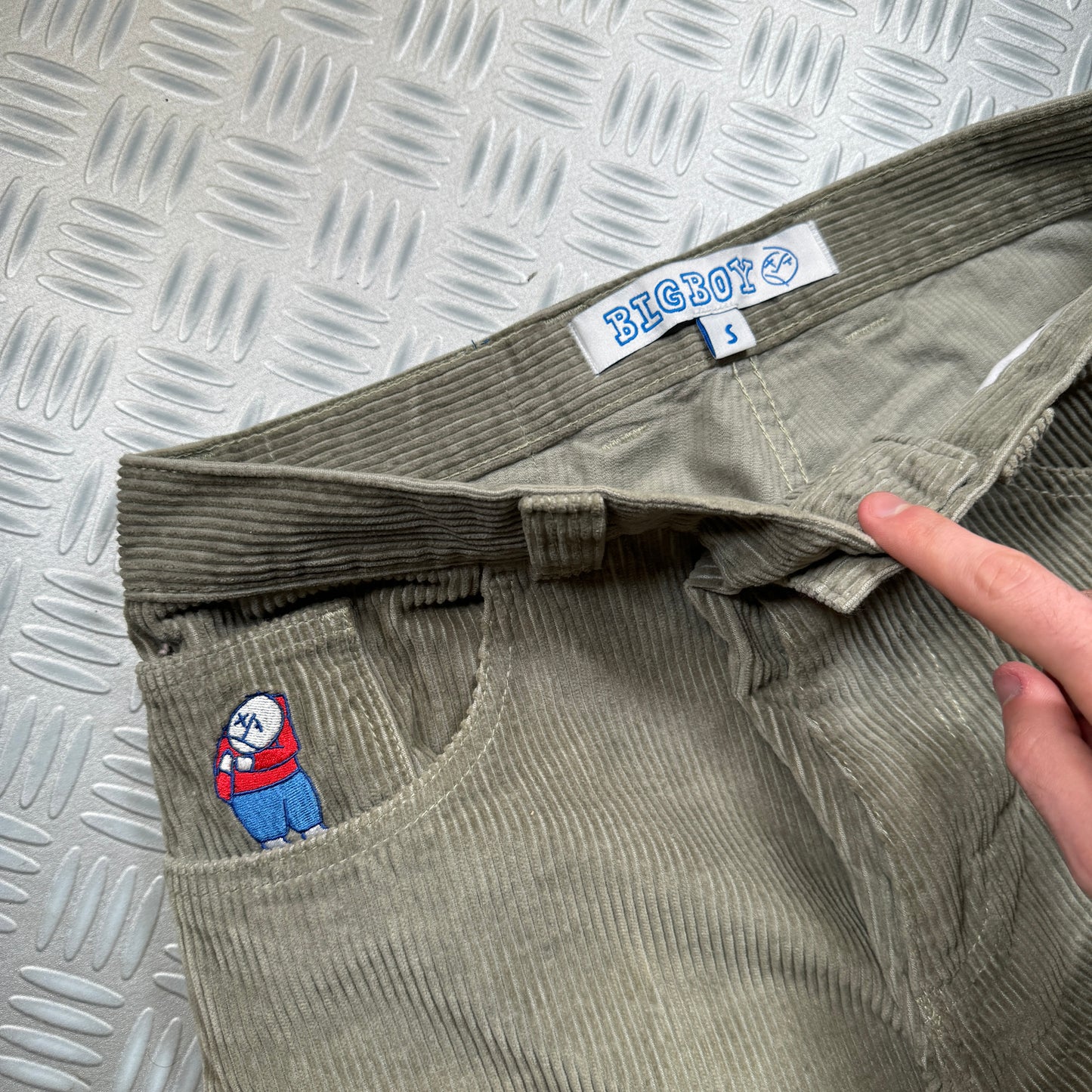 Polar Big Boys Light Grey Cords - Small
