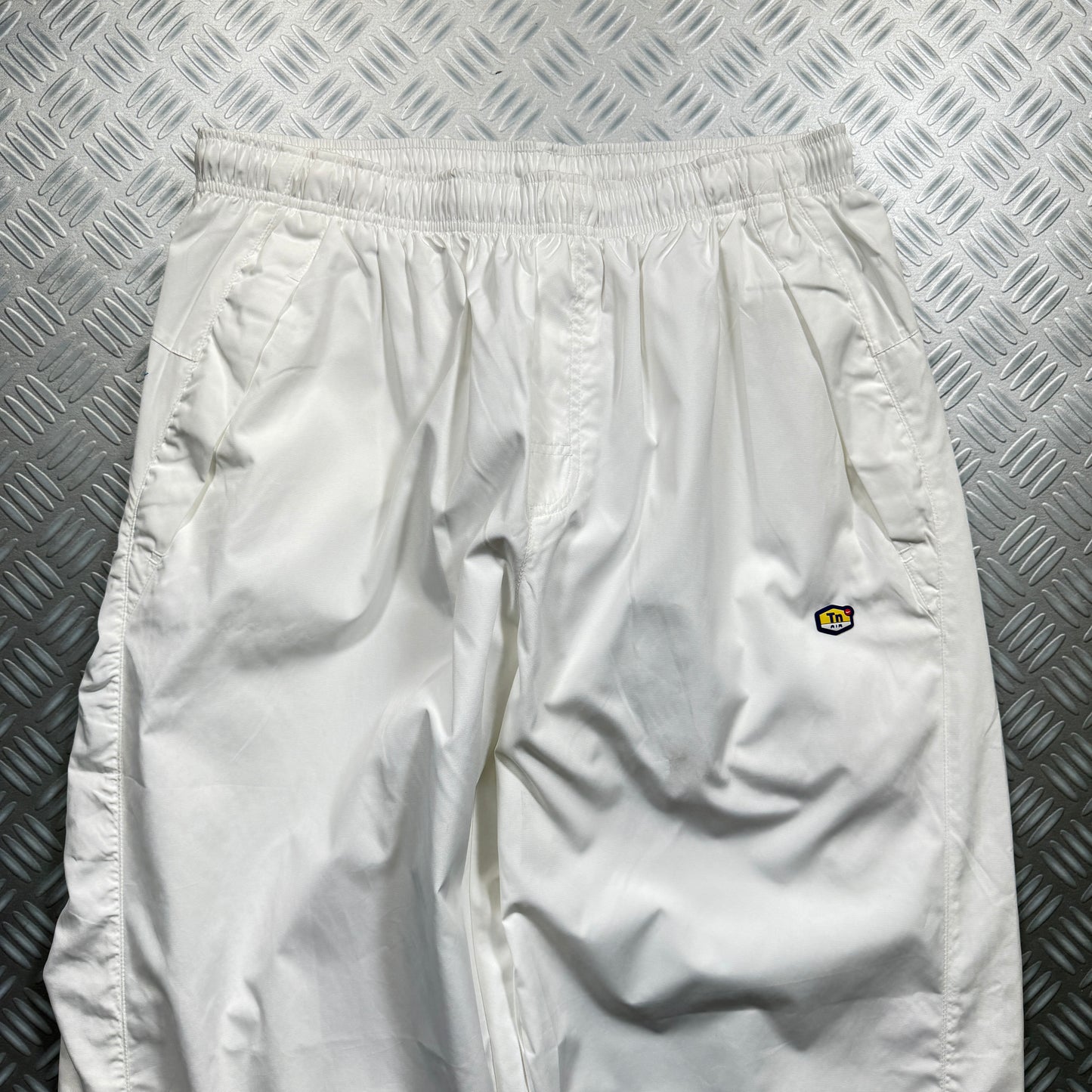 Early 2000's Nike Tuned Baggy White Track Pant