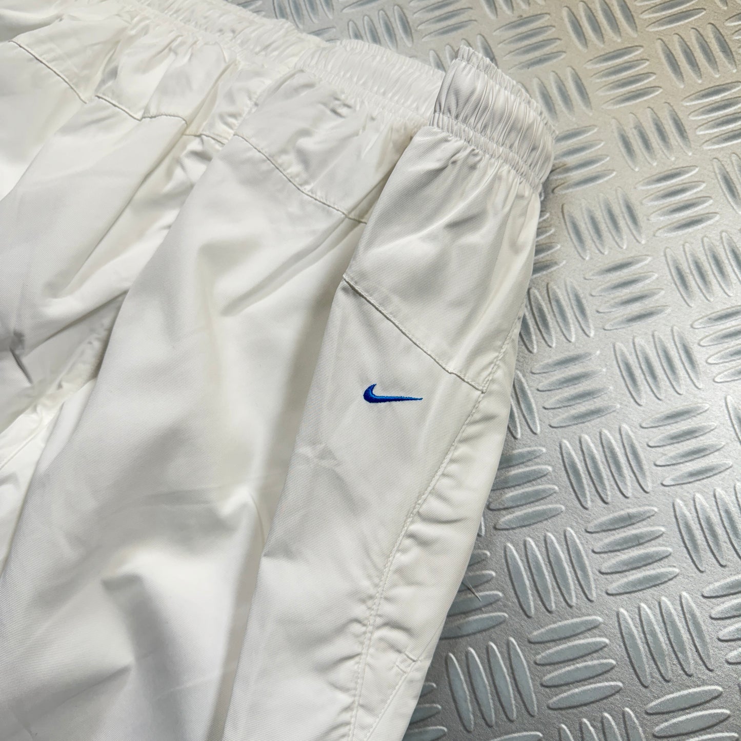 Early 2000's Nike Tuned Baggy White Track Pant