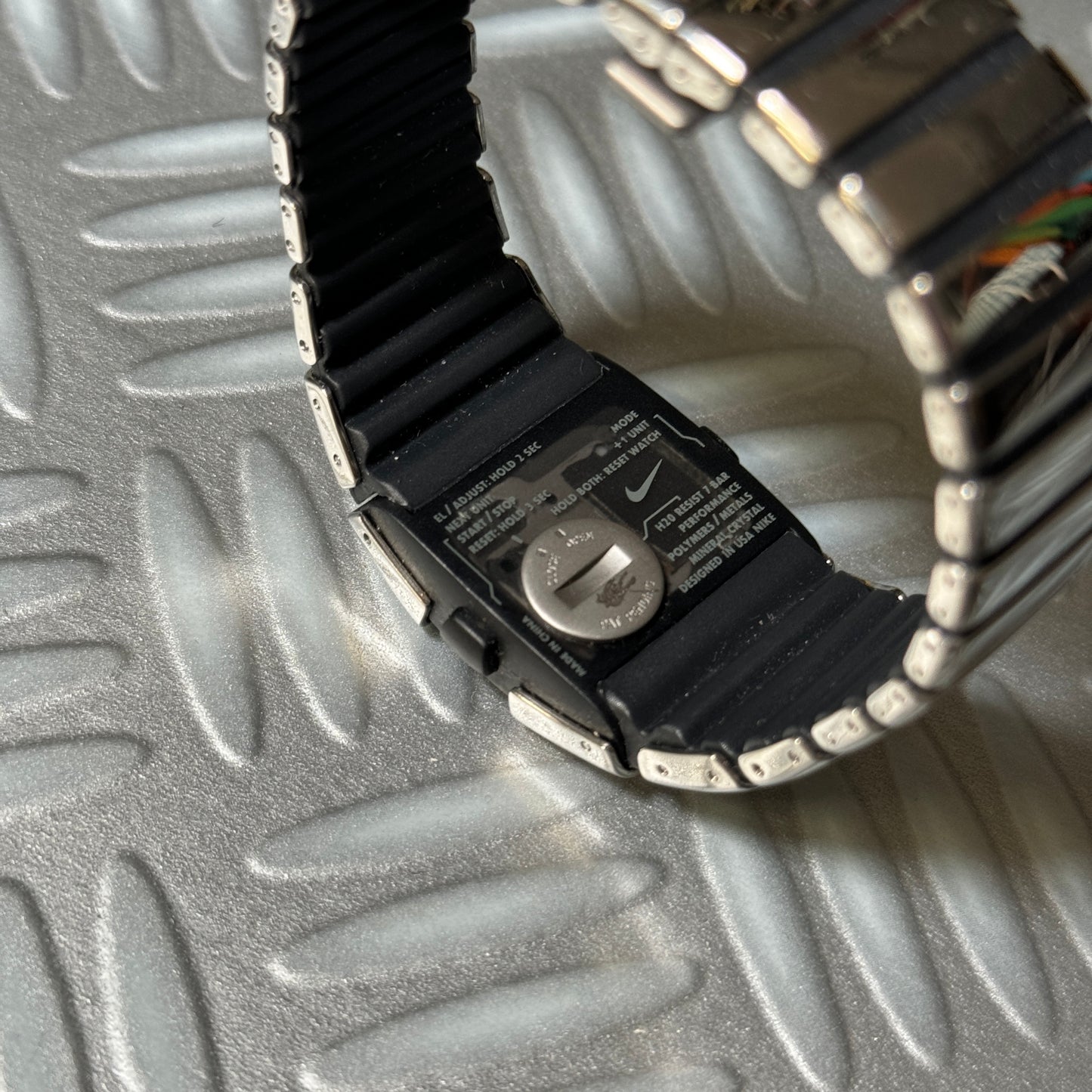 Early 2000's Nike D-Line Stainless-Steel Digital Watch