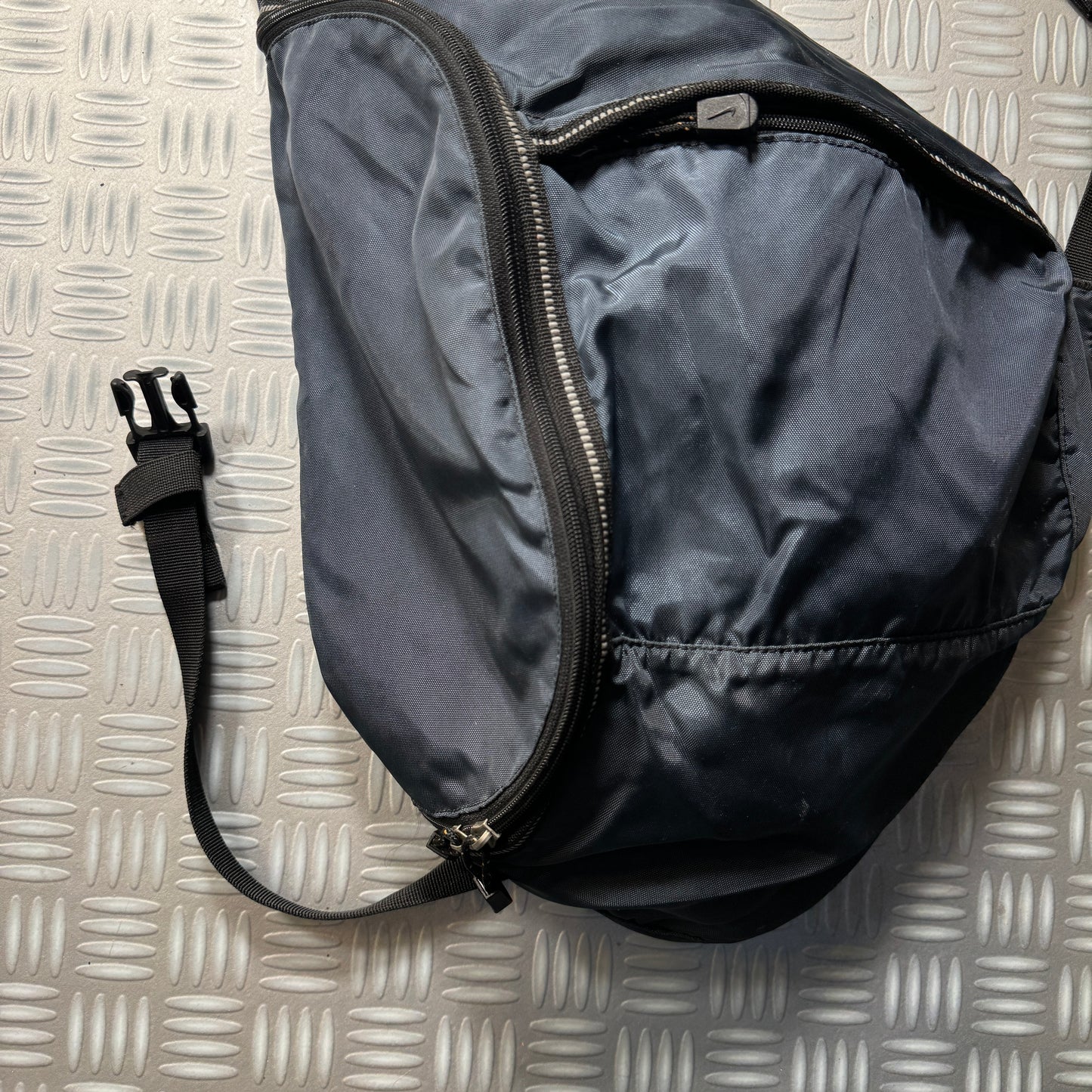 Early 2000's Nike Midnight Navy Tri-Harness Sling Bag