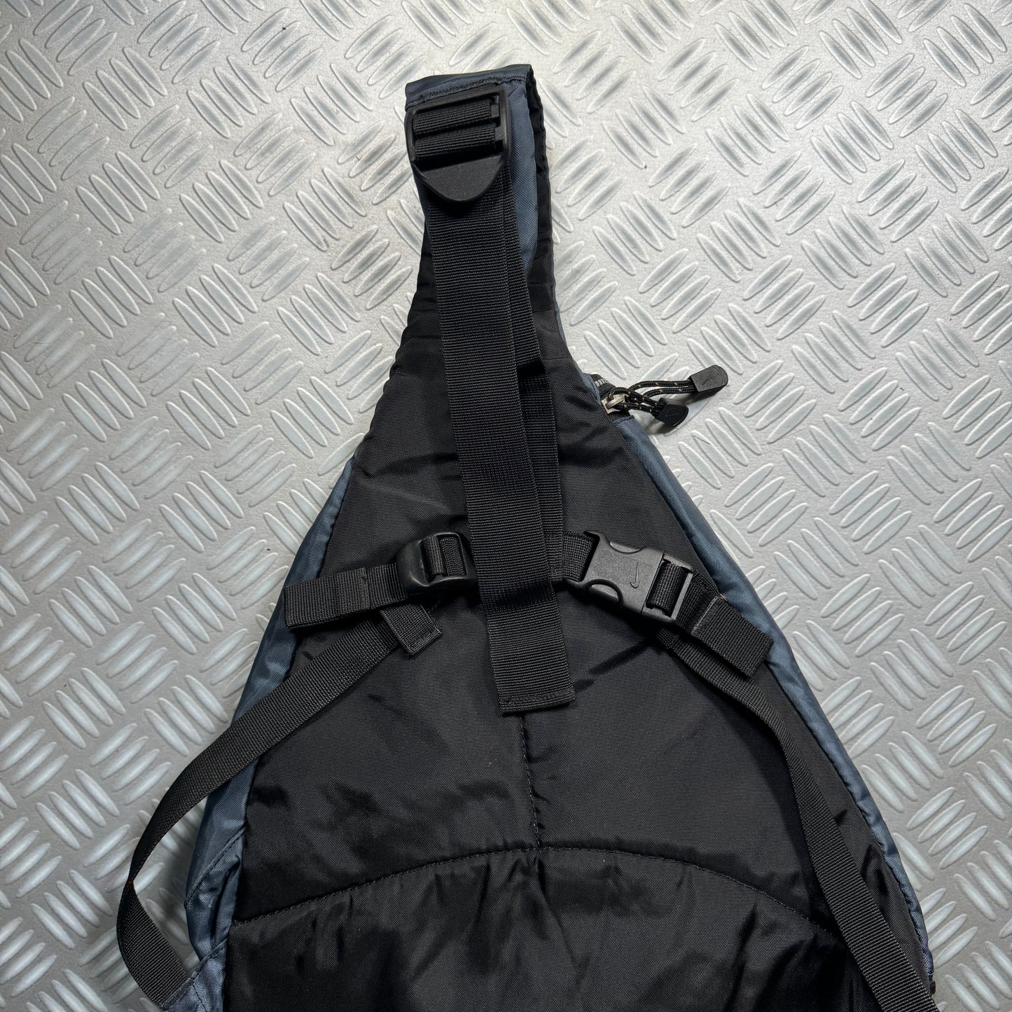 Early 2000's Nike Midnight Navy Tri-Harness Sling Bag